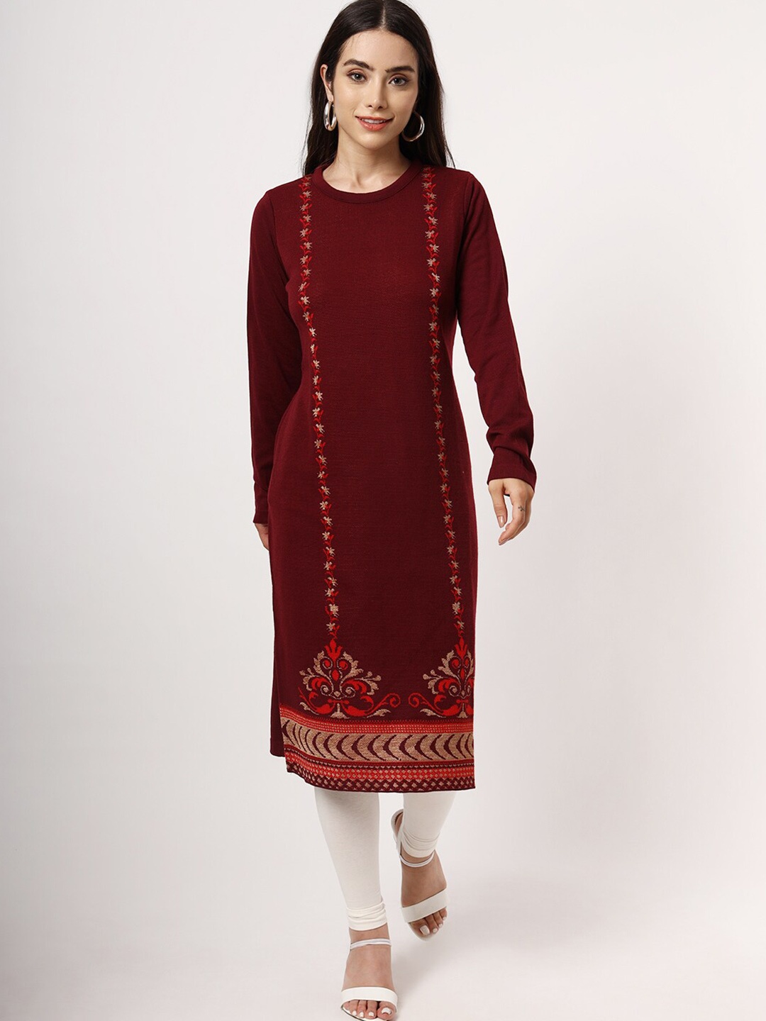 

KEIKO Women Burgundy Kurta