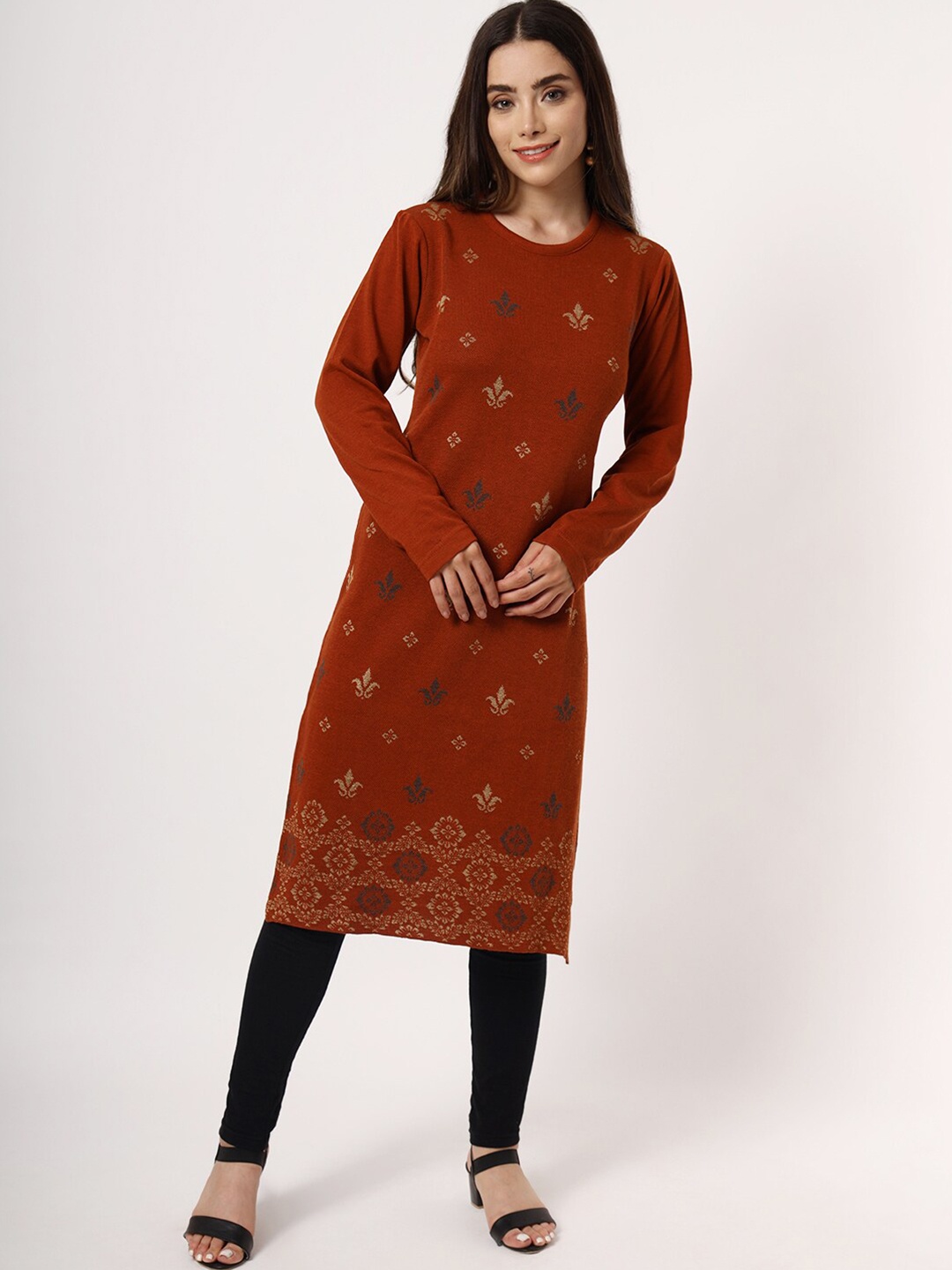 

KEIKO Women Rust Ethnic Motifs Printed Kurta