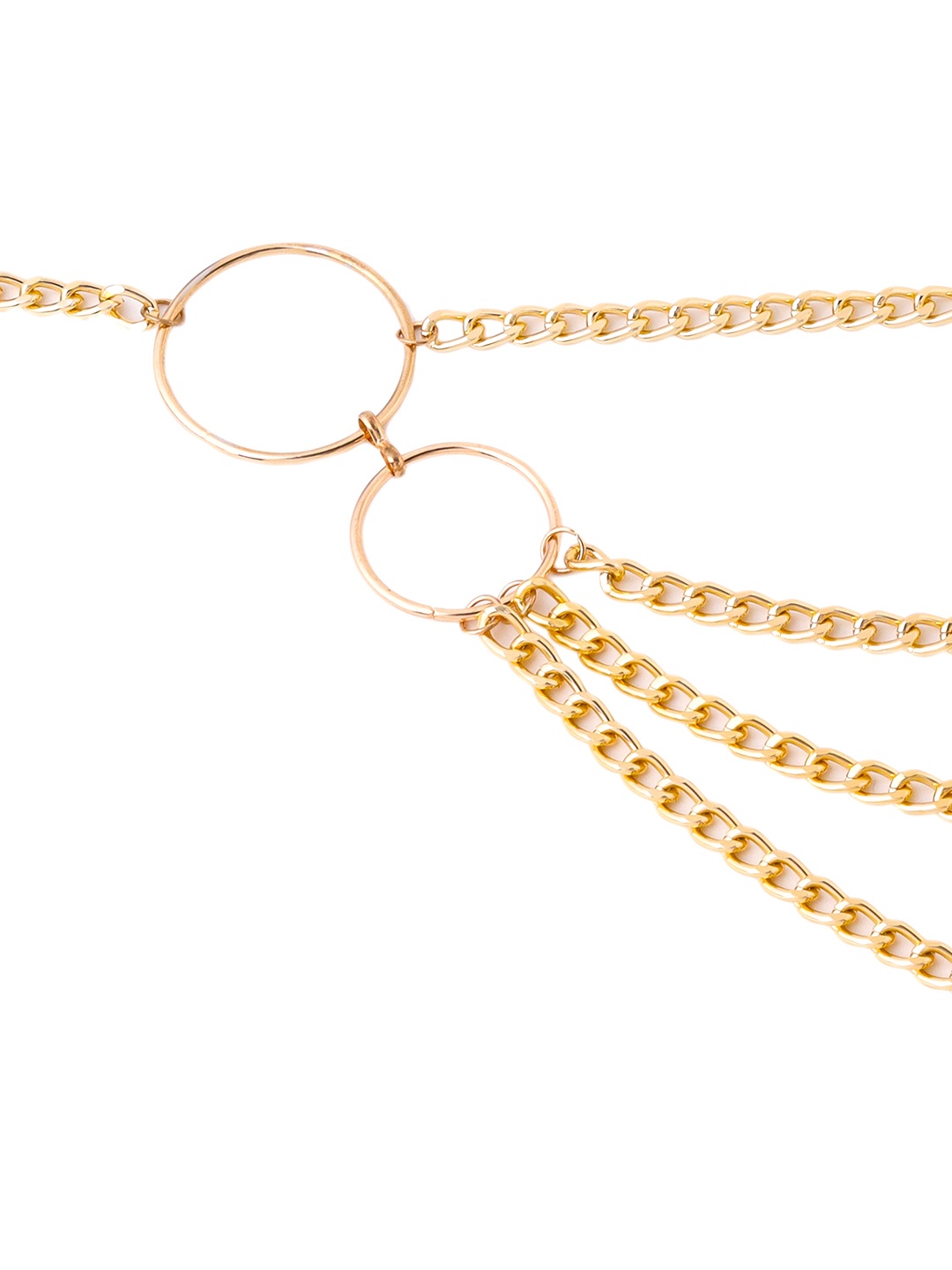 

Unwind by Yellow Chimes Gold Plated Multilayer Waist Chain
