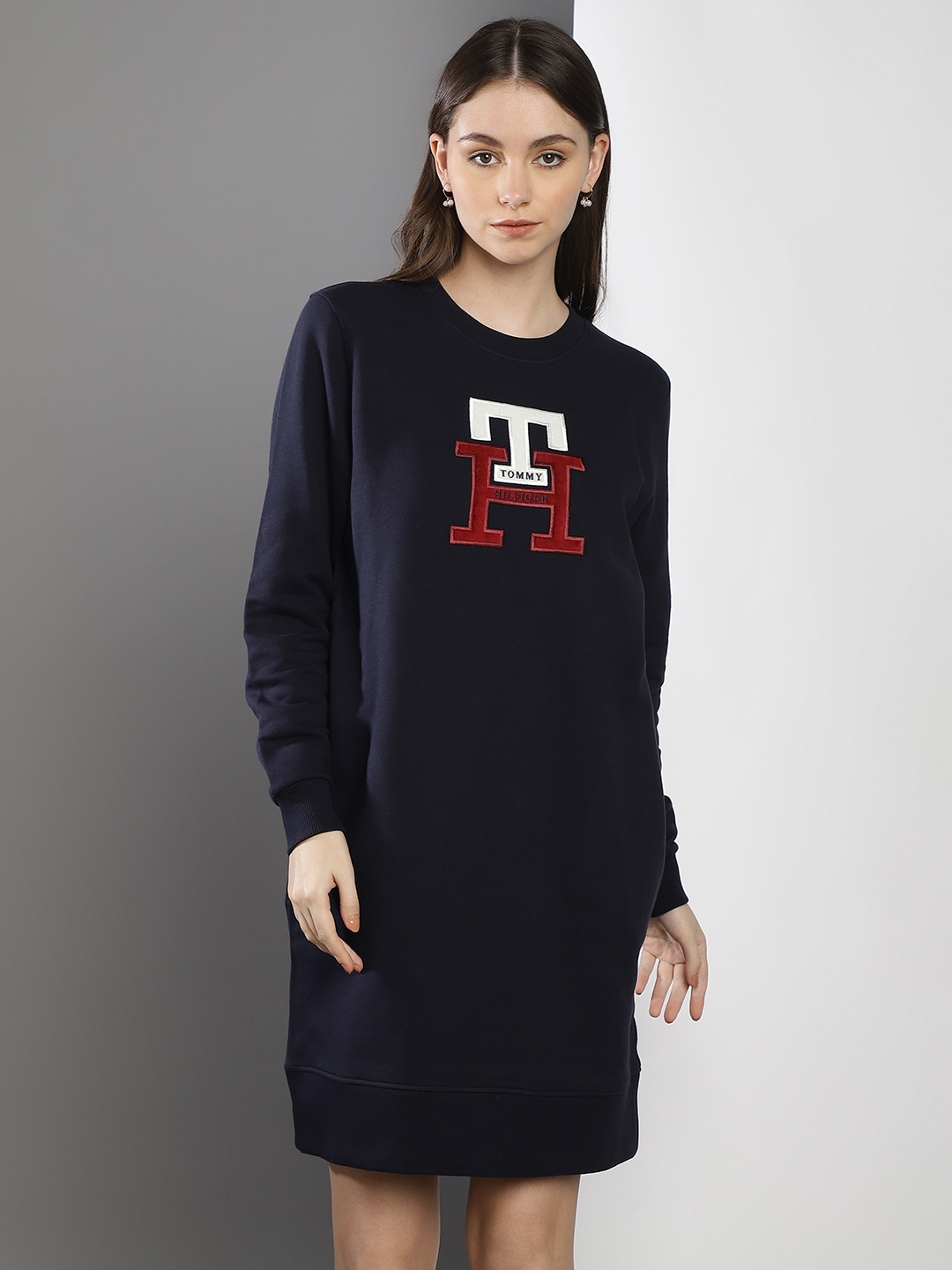 

Tommy Hilfiger Embroidered T-shirt Dress, Navy blue