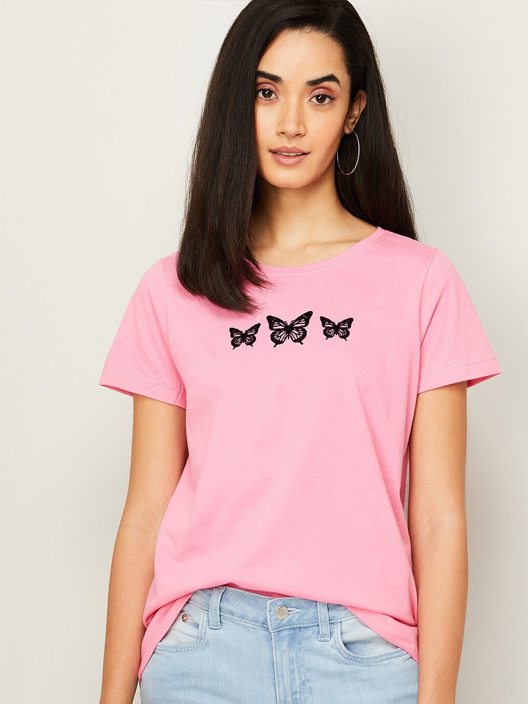 

Fame Forever By Lifestyle Pink Print Top