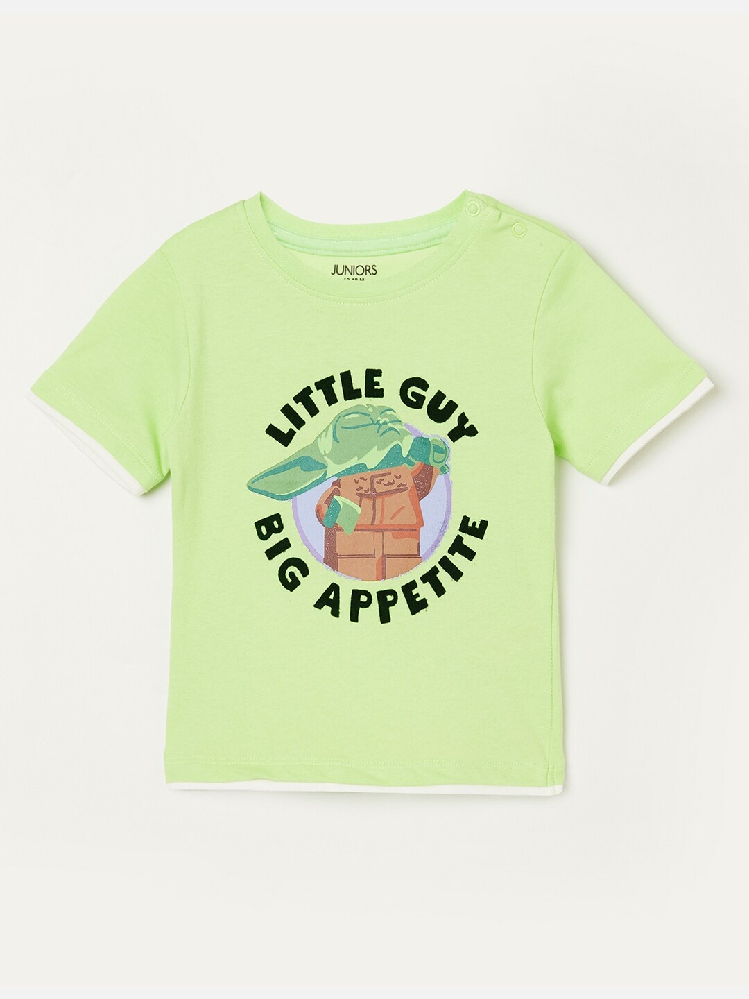 

Juniors by Lifestyle Boys Yoda Printed T-shirt, Lime green