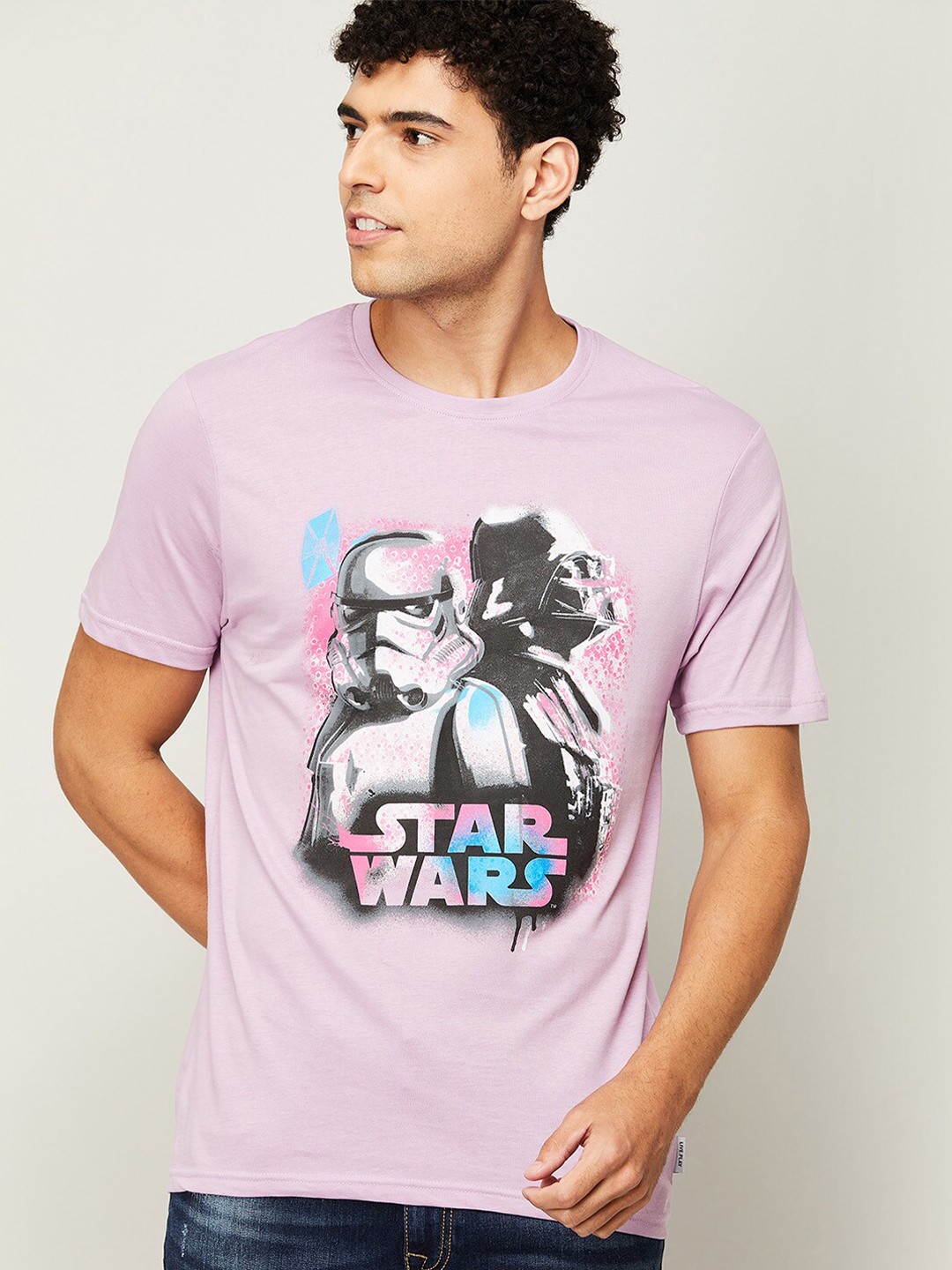 

Fame Forever by Lifestyle Men Purple Printed Cotton T-shirt