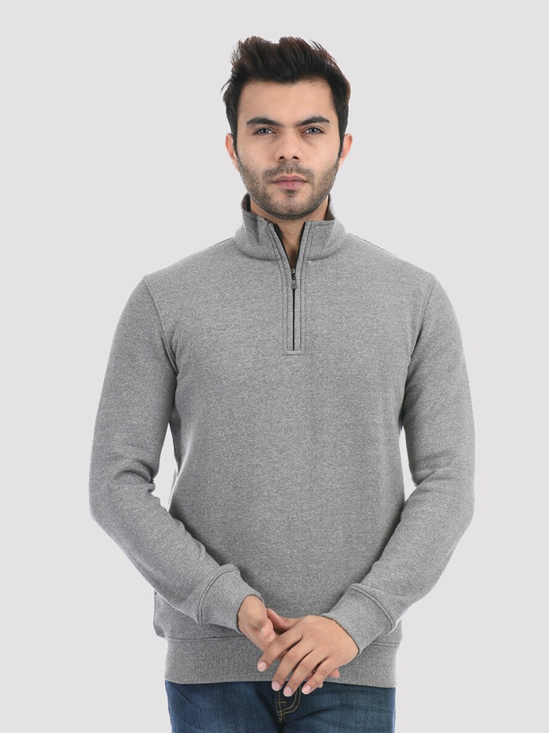 

ONEWAY Men Grey Sweatshirt