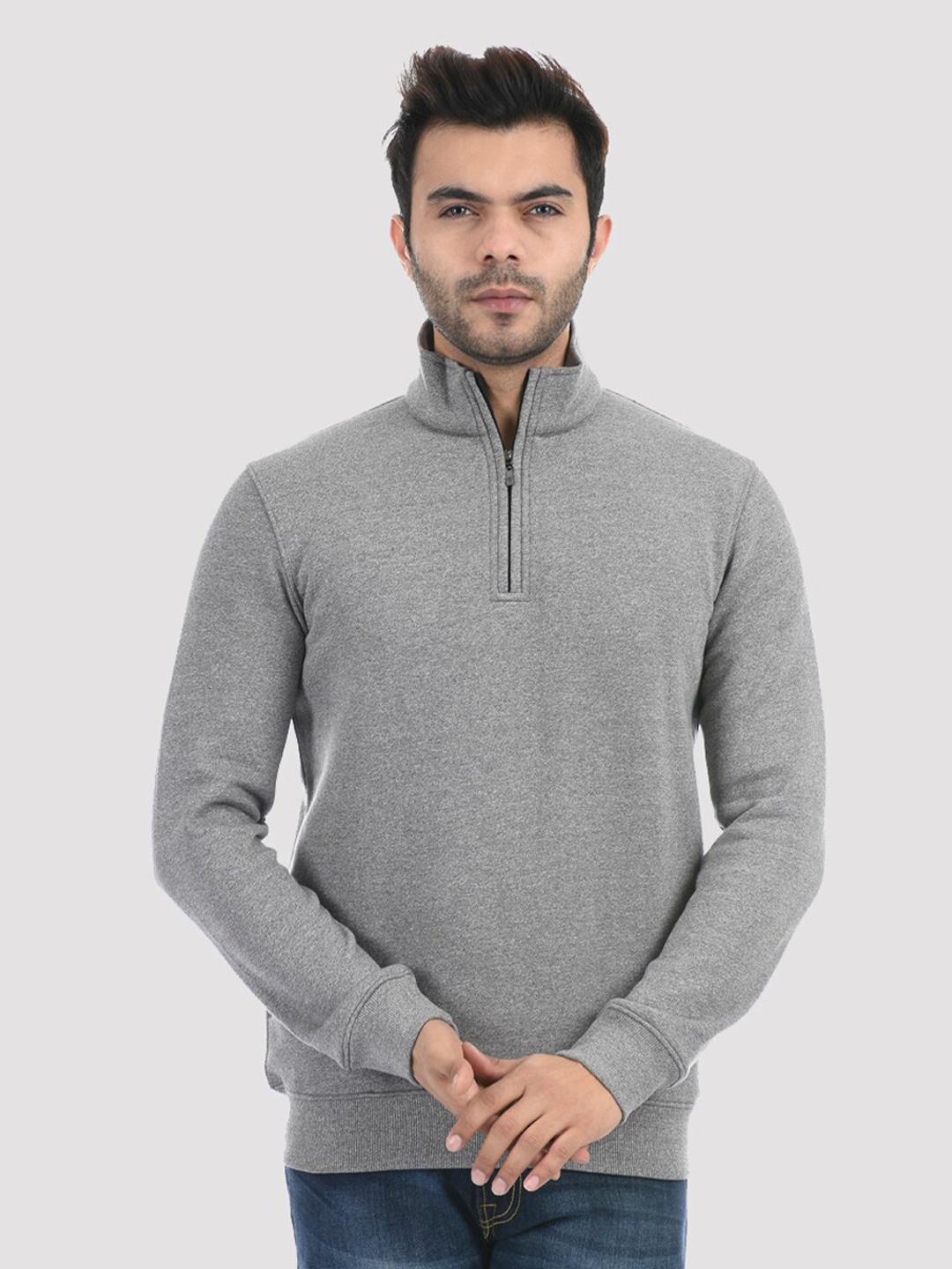 

ONEWAY Men Grey Sweatshirt