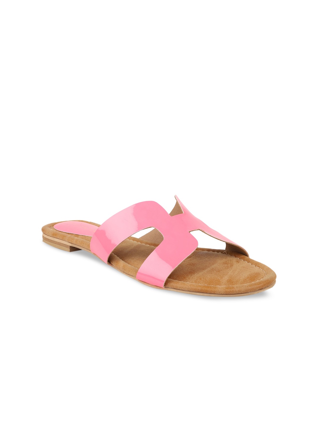 

DESIGN CREW Women Pink Colourblocked Flats