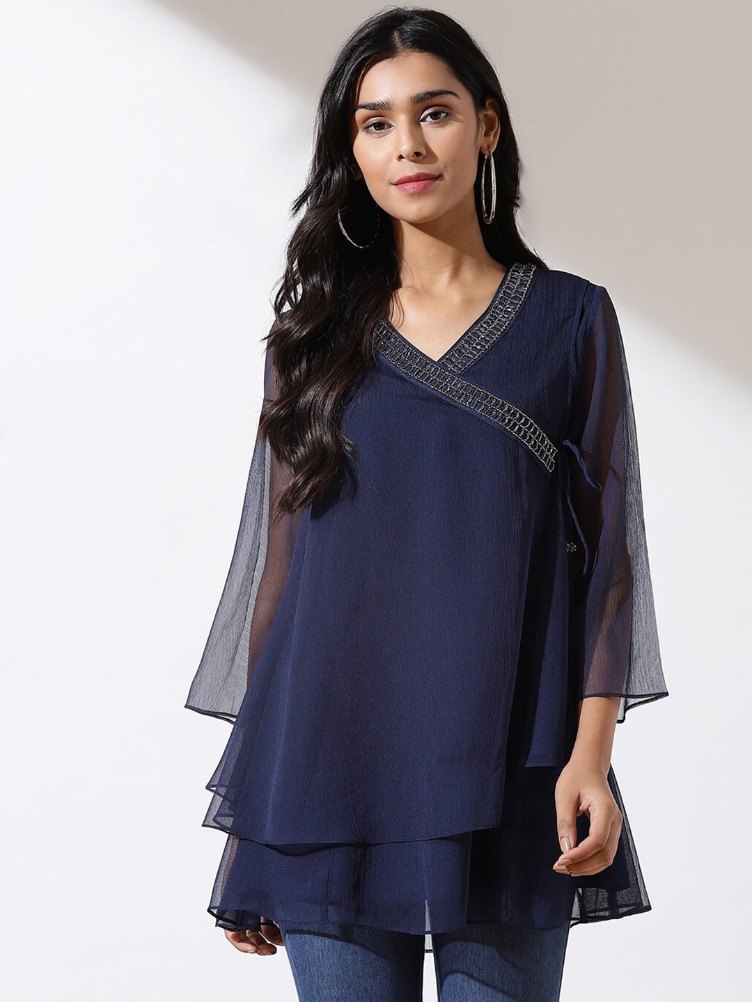 

Lakshita Blue Embellished Top