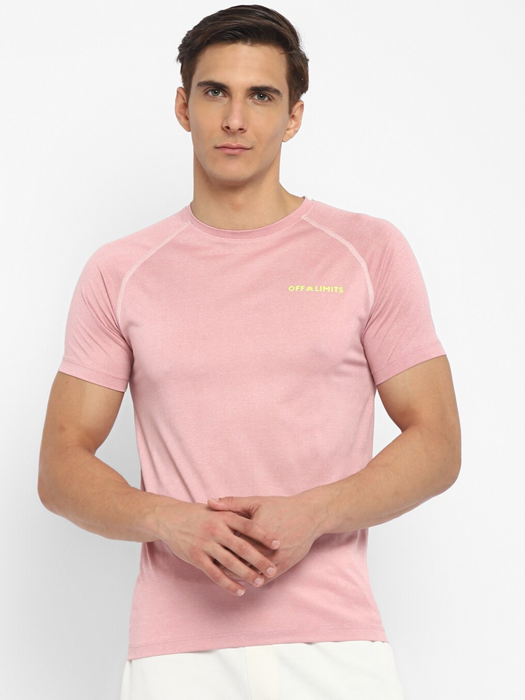 

OFF LIMITS Men Pink T-shirt