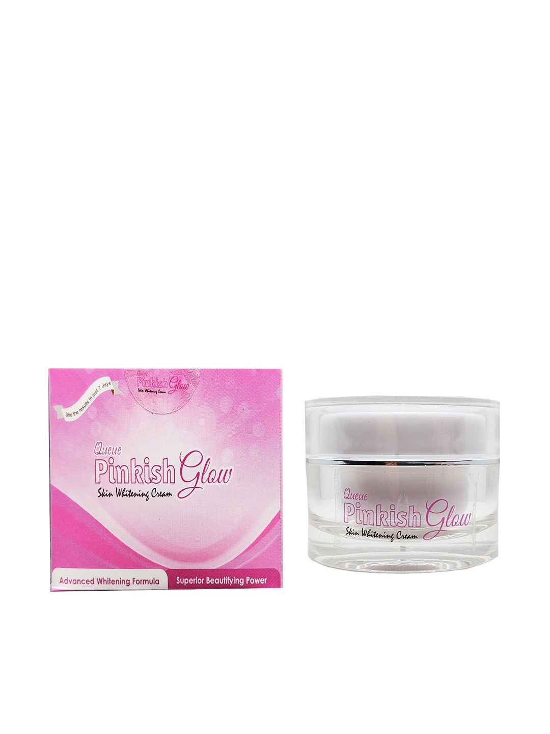 

Queue Pinkish Glow Skin Whitening Cream 30gm, Pink