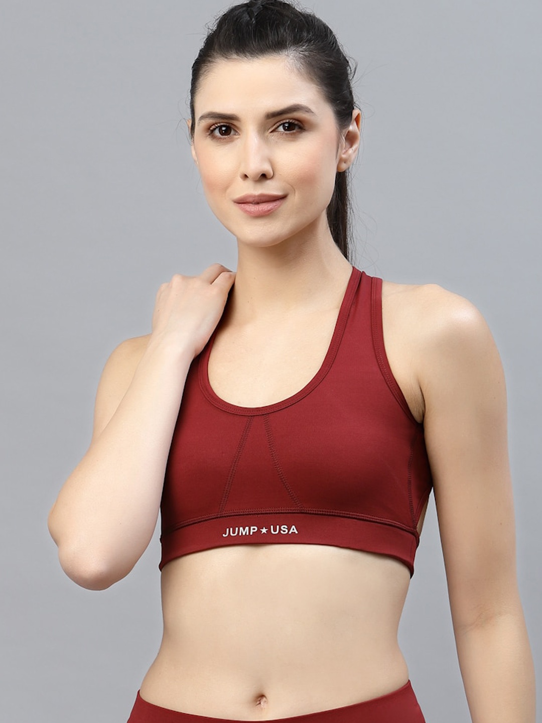 

JUMP USA Maroon Workout Bra