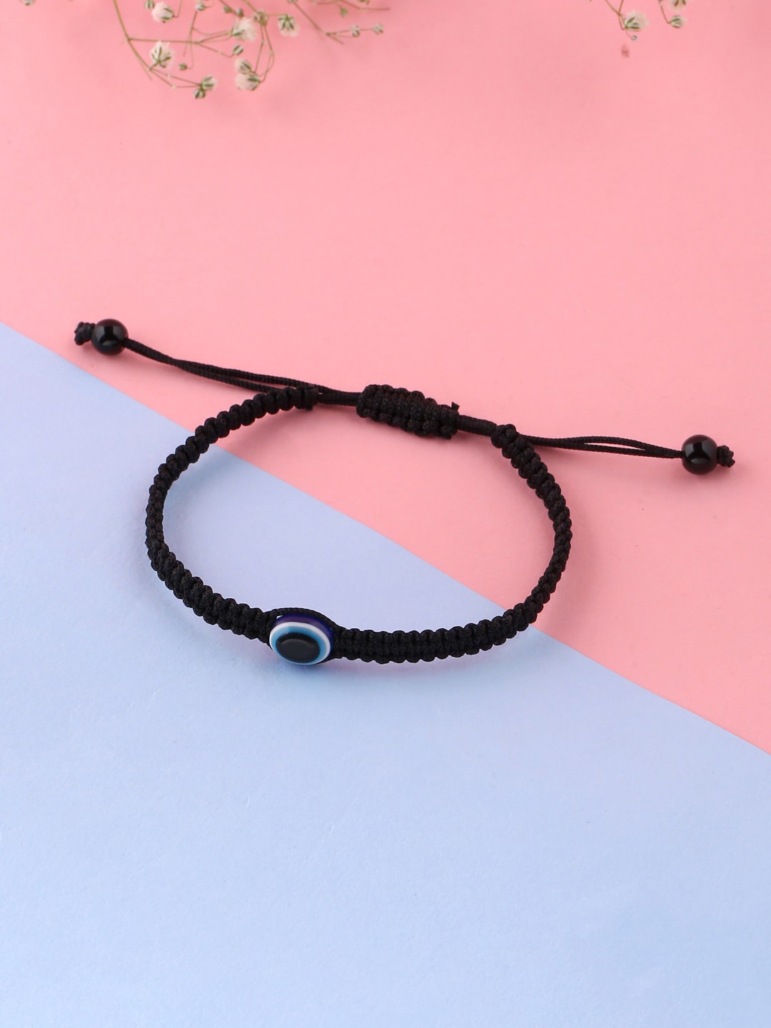 

VIRAASI Women Women Black & Blue Evil Eye Bracelet