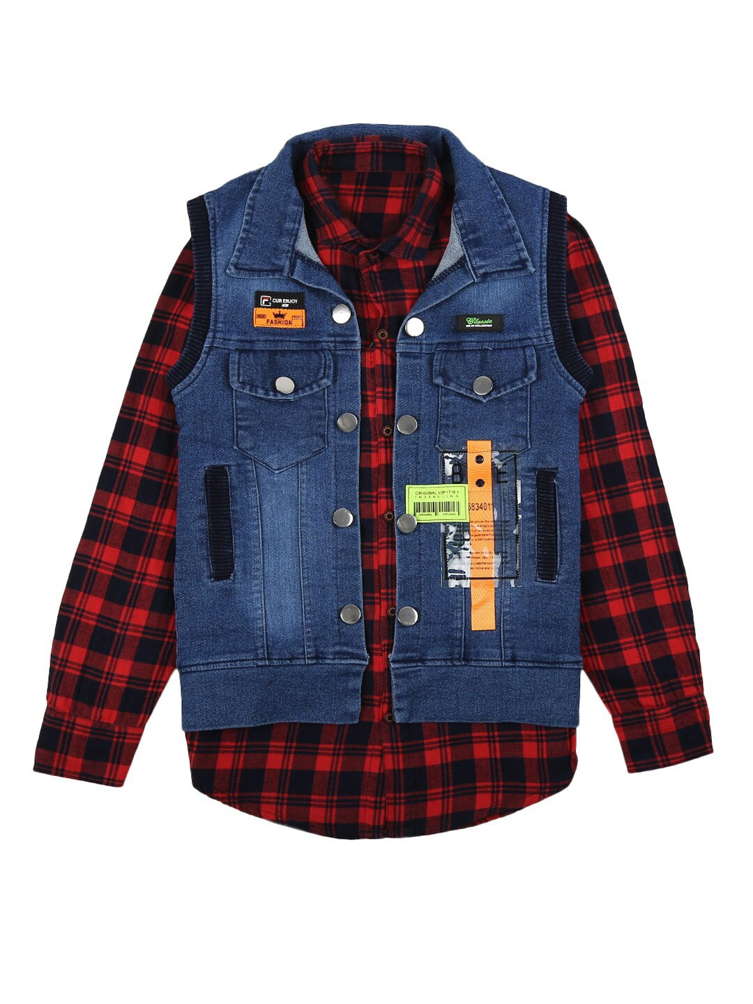 

V-Mart Boys Red Checked Casual Shirt