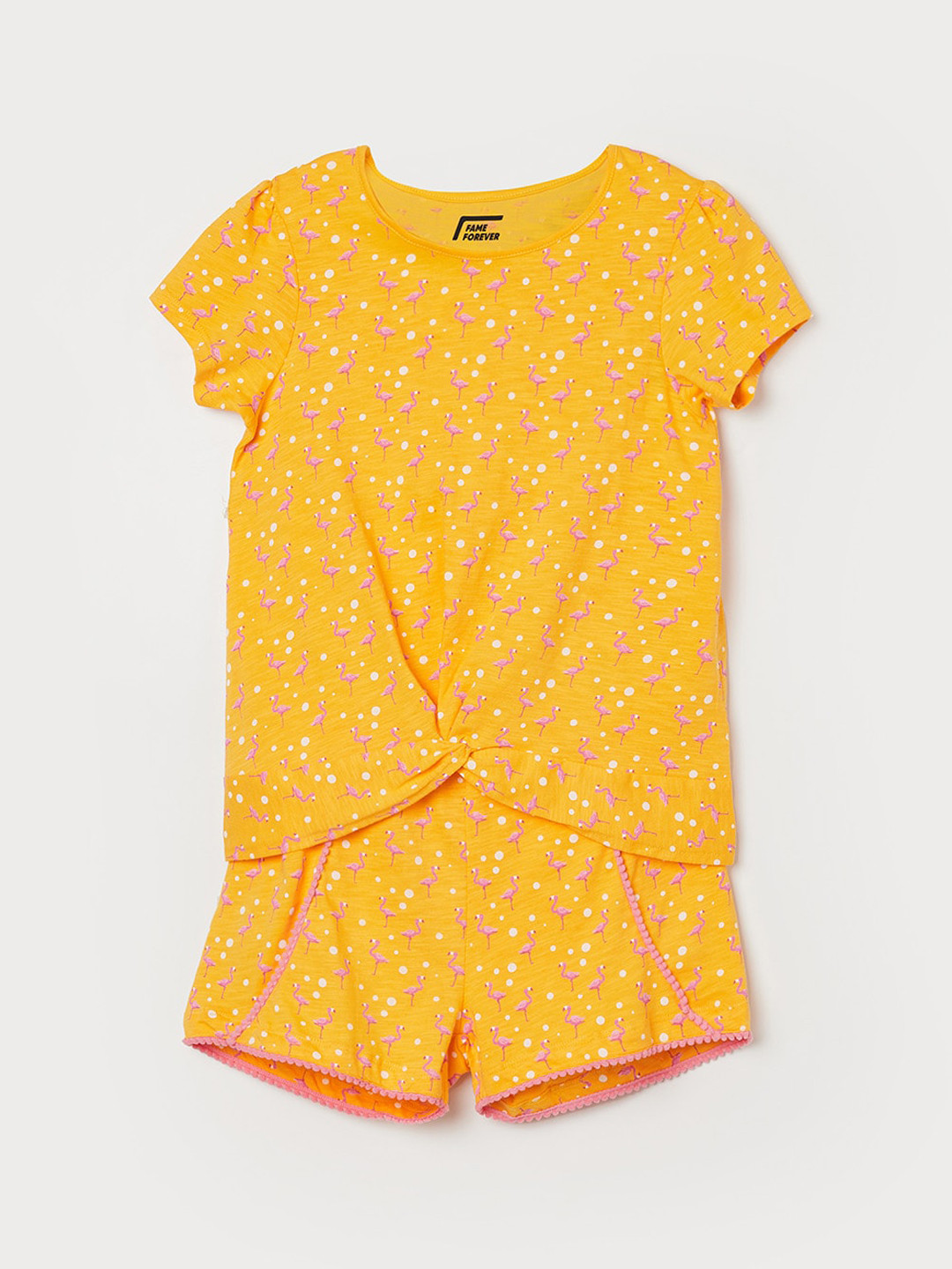 

Fame Forever by Lifestyle Girls Yellow Cotton Clothing Set