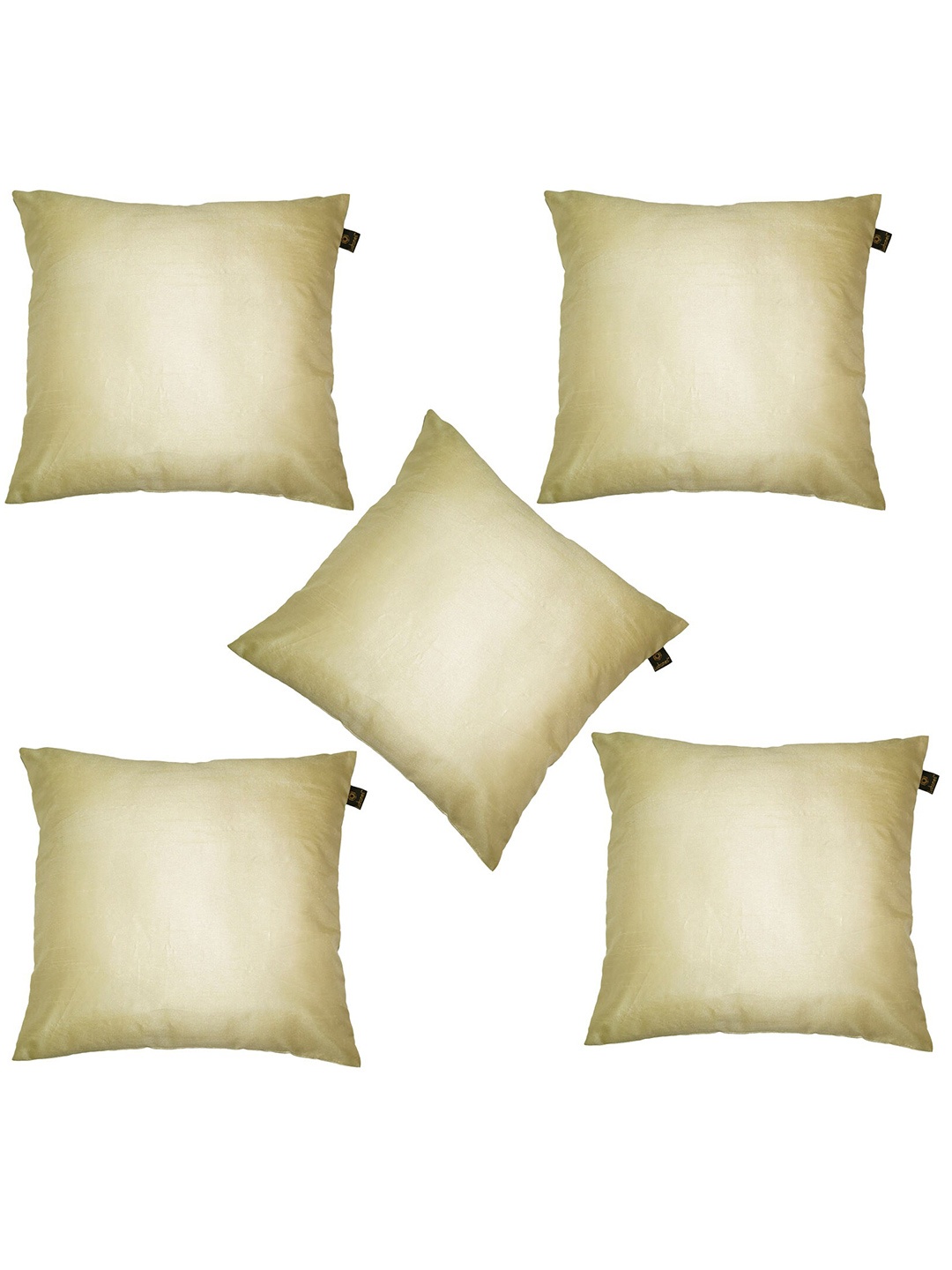 

Lushomes Cream-Coloured Set of 5 Square Cushion Covers