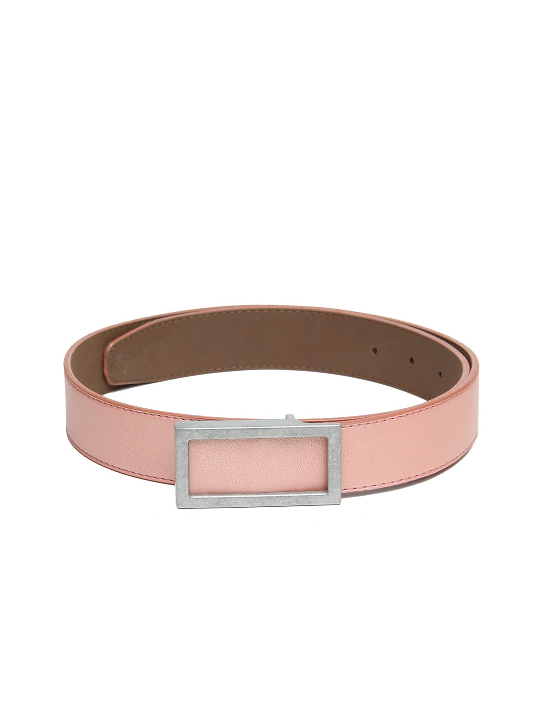 

Calvadoss Men Pink Textured PU Belt