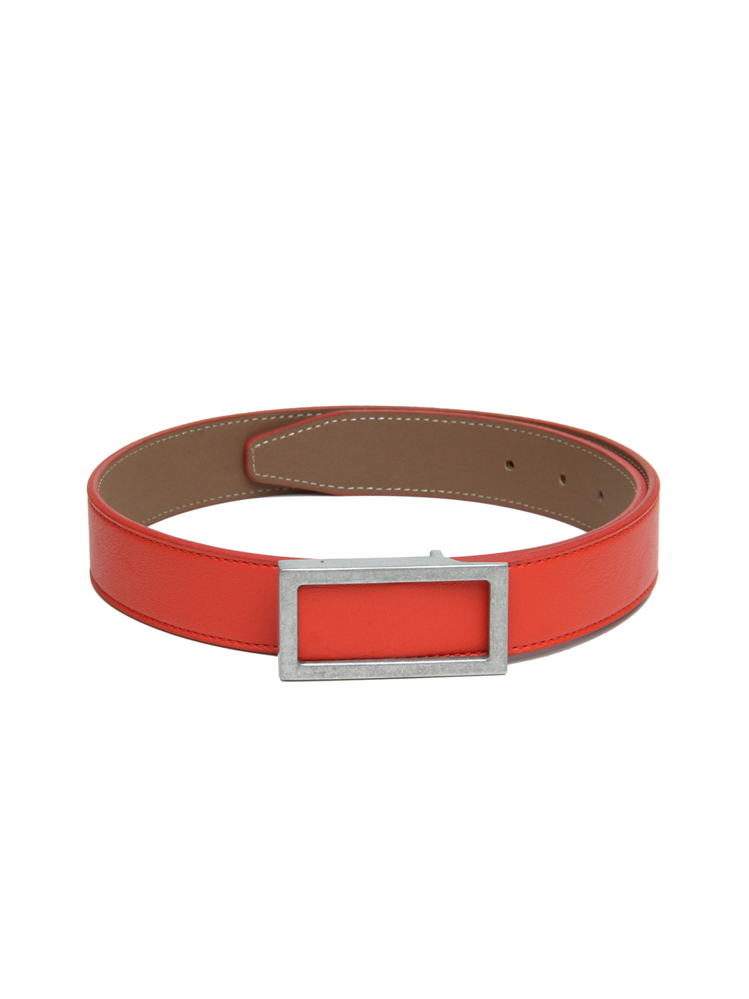 

Calvadoss Women Red Textured PU Belt