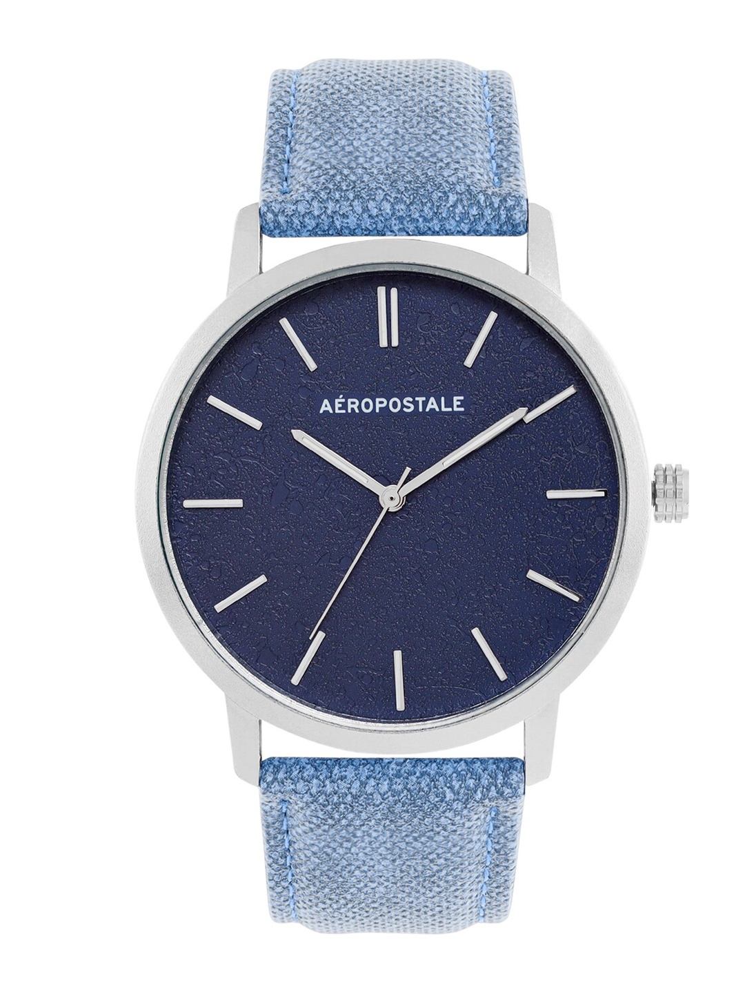 

Aeropostale Men Blue Brass Dial & Blue Straps Analogue Watch