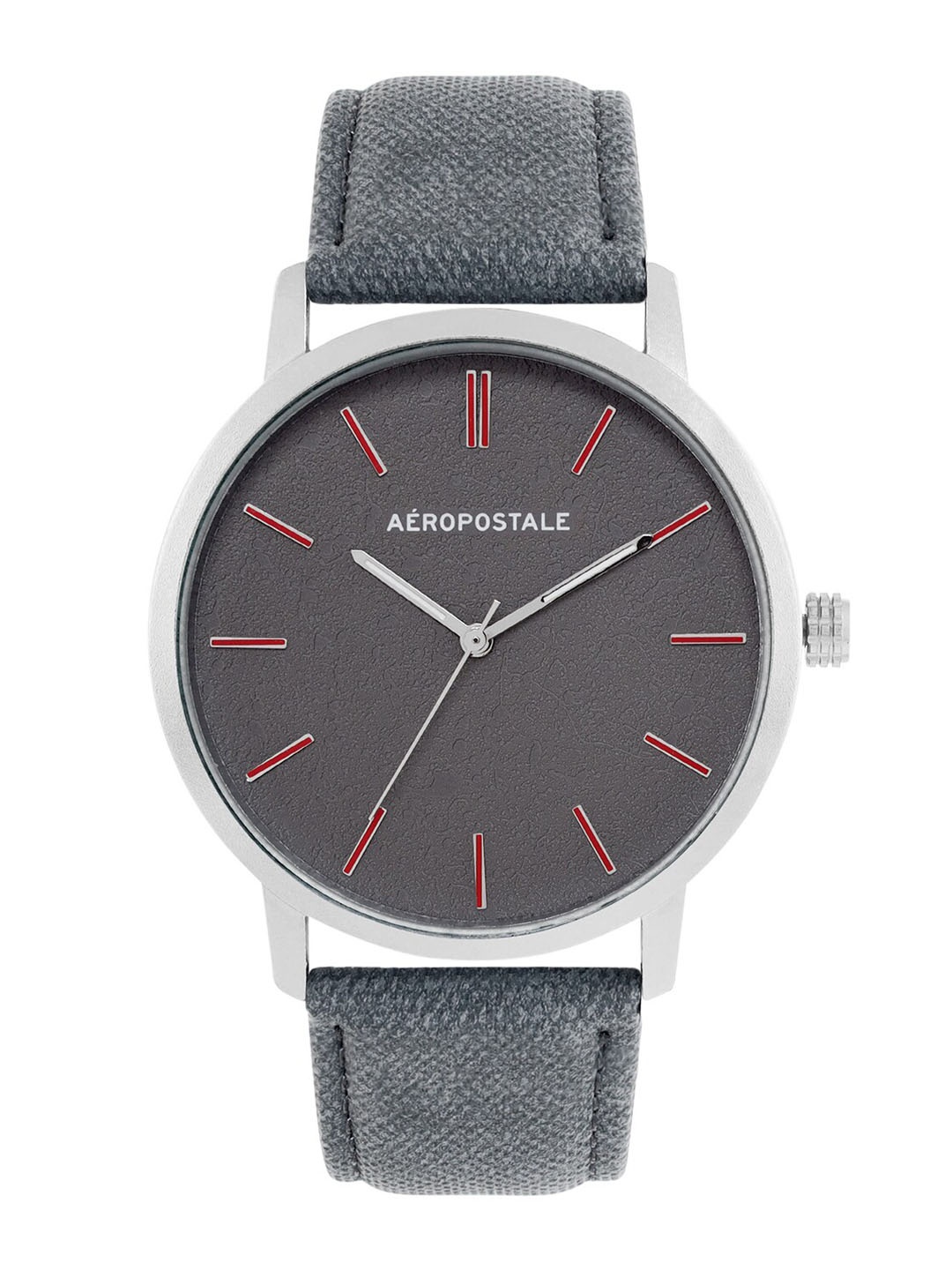 

Aeropostale Men Grey Brass Dial & Grey Straps Analogue Watch AERO_AW_A4-4_GRY
