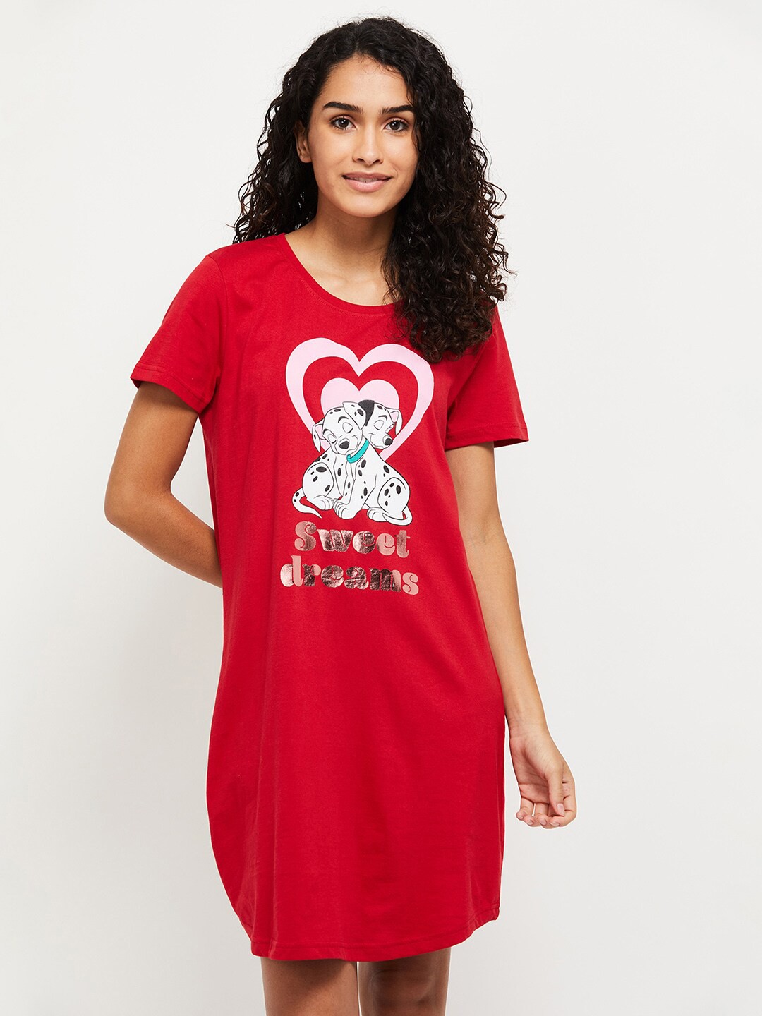 

Max Red Printed Nightdress