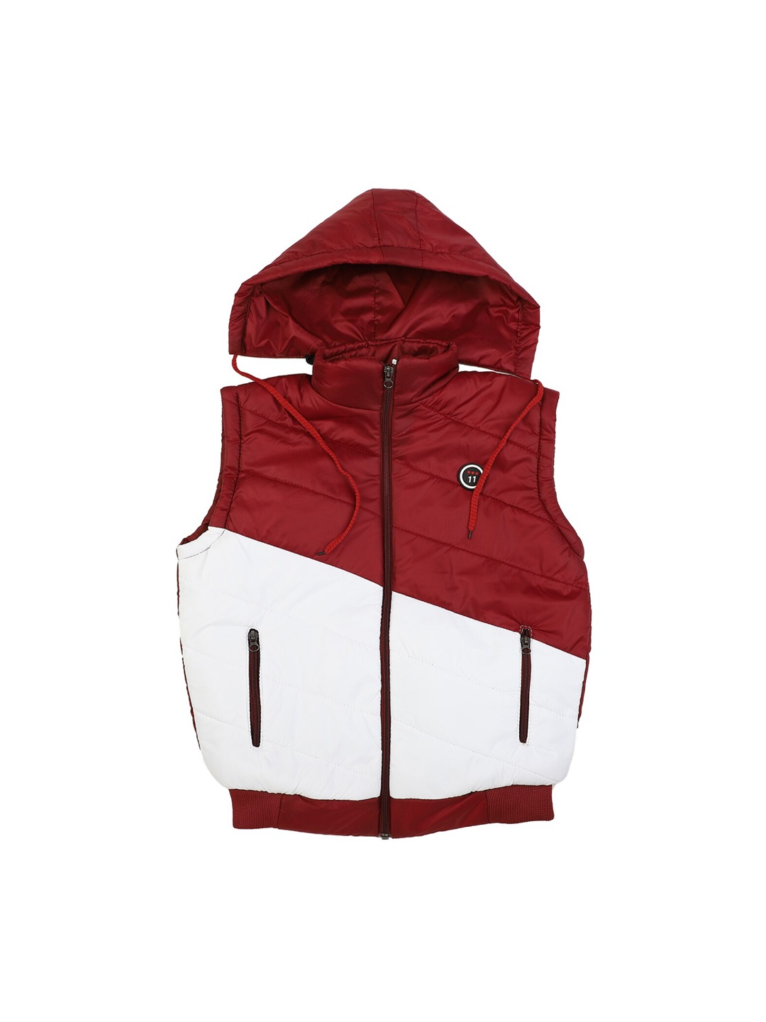 

V-Mart Boys Maroon White Colourblocked Lightweight Bomber Jacket