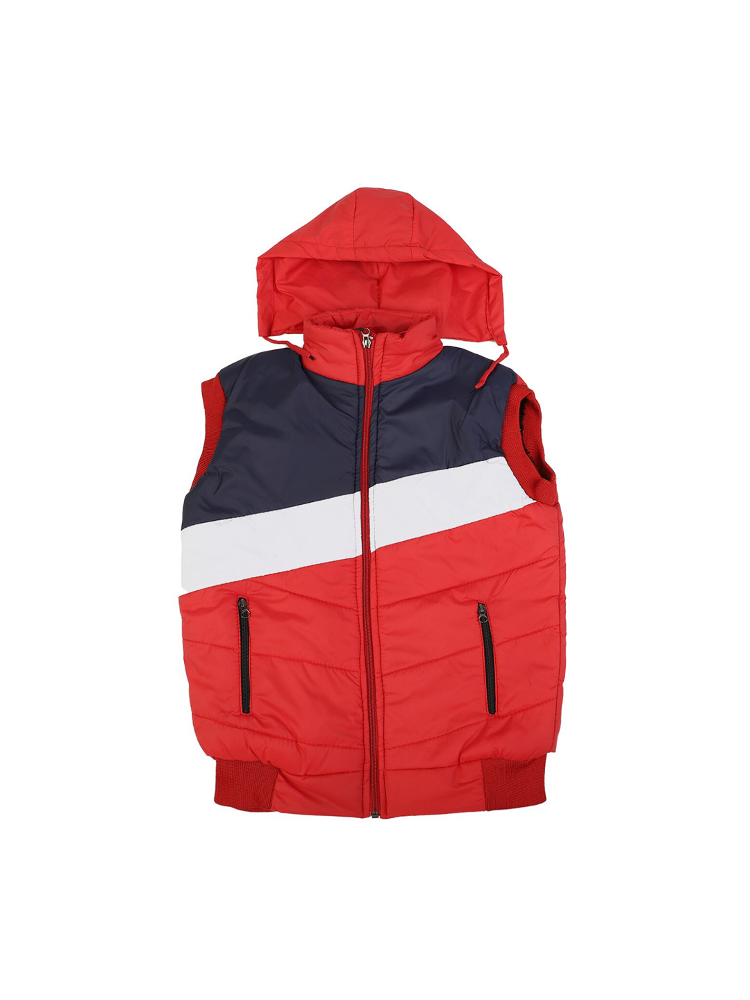 

V-Mart Boys Red Colourblocked Lightweight Bomber Jacket