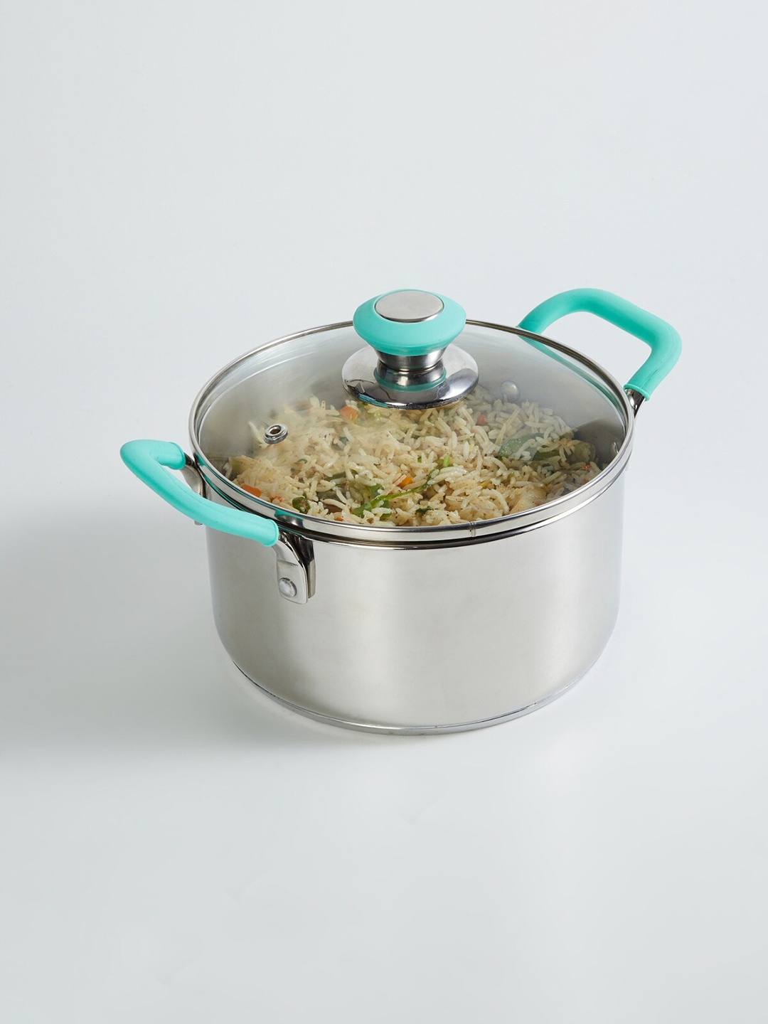 

Home Centre Silver Toned Stainless Steel Chef Special Casserole with Lid - 3.2l