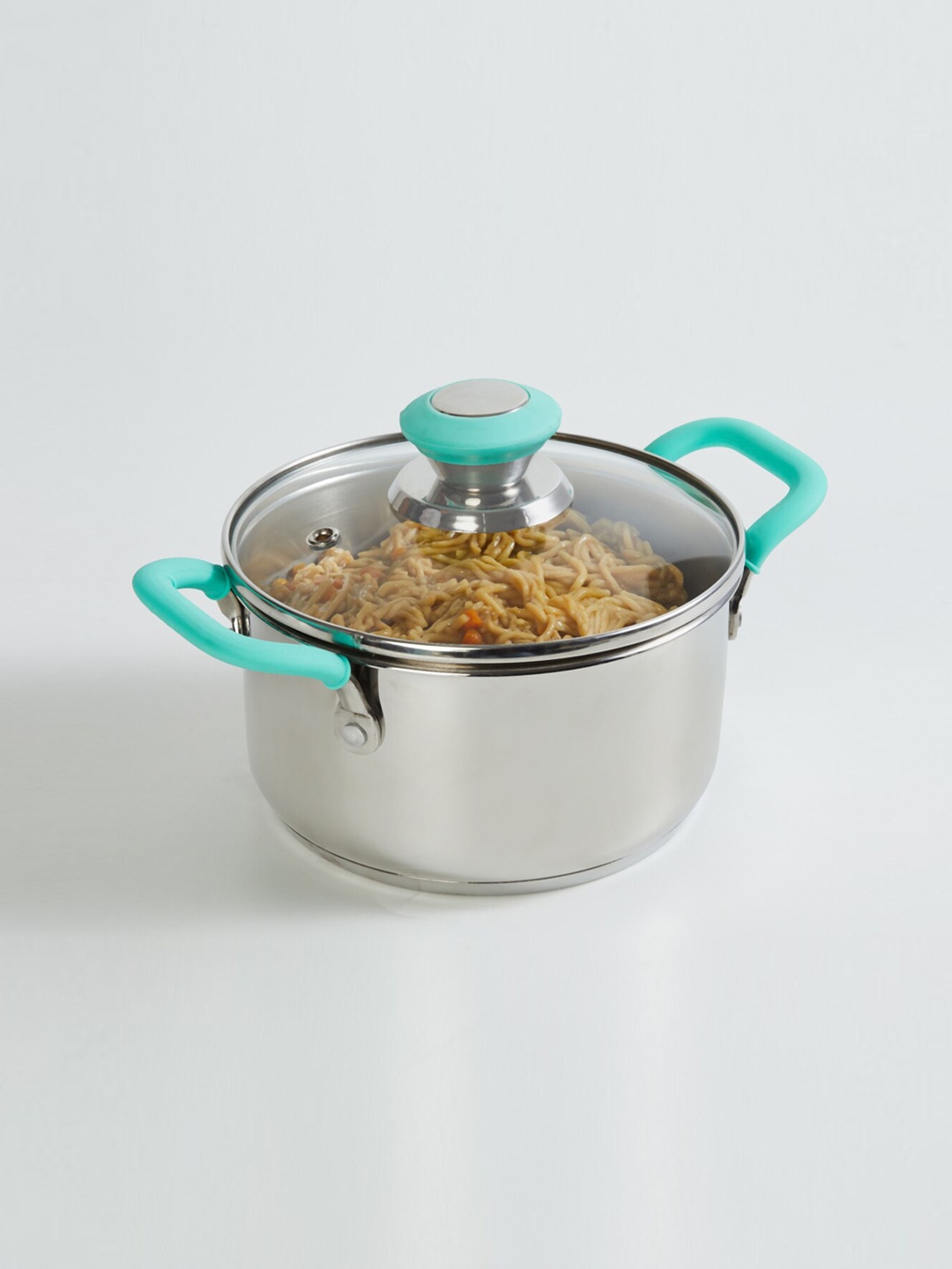 

Home Centre Silver-Toned & Blue Chef Special Stainless Steel Casserole with Lid 1.6L