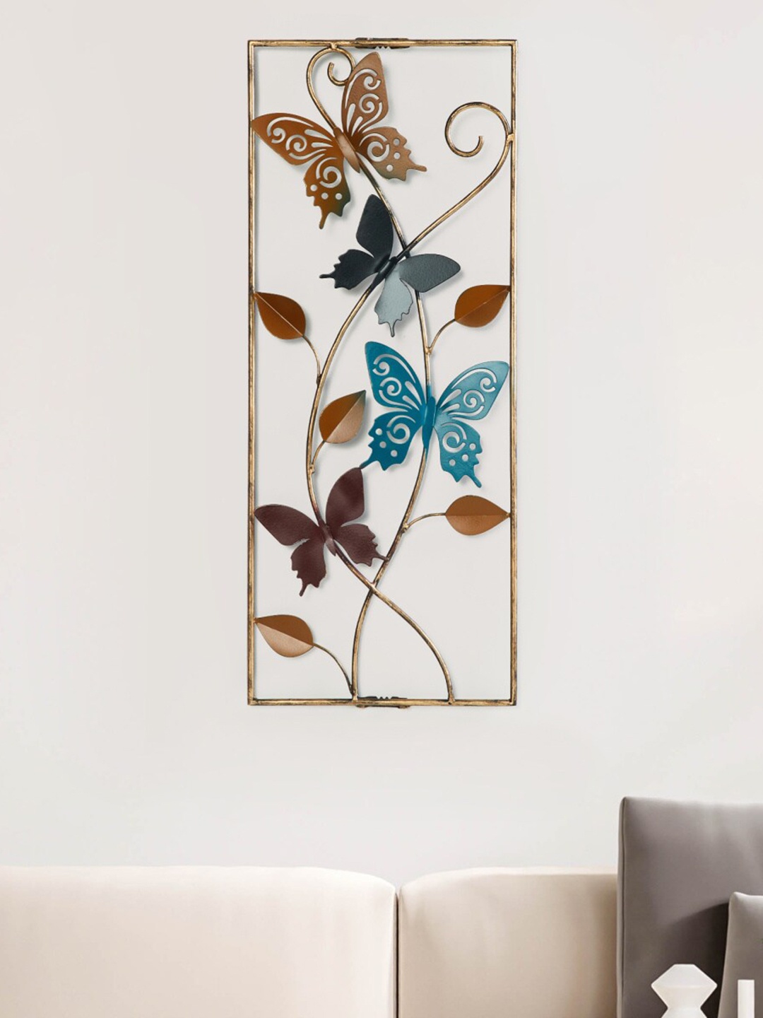 

Home Centre Multicoloured Iliano Butterfly Metal Wall Art Frame, Multi