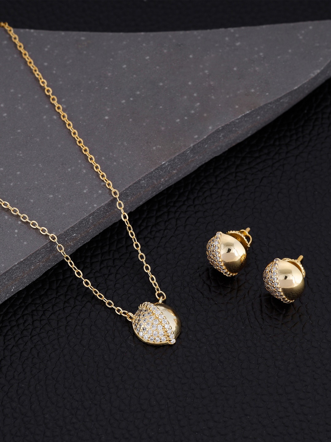 

GIVA 925 Sterling Silver & Gold Plated Beaded Jewellery Set