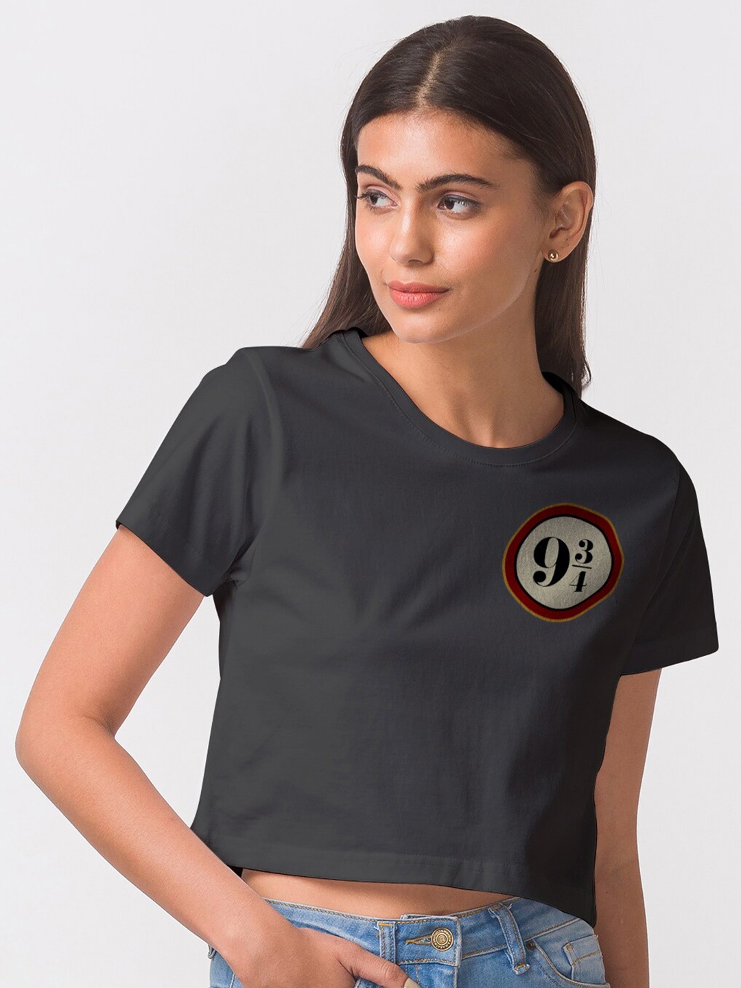 

FashionRack Women Black Bio Finish T-shirt