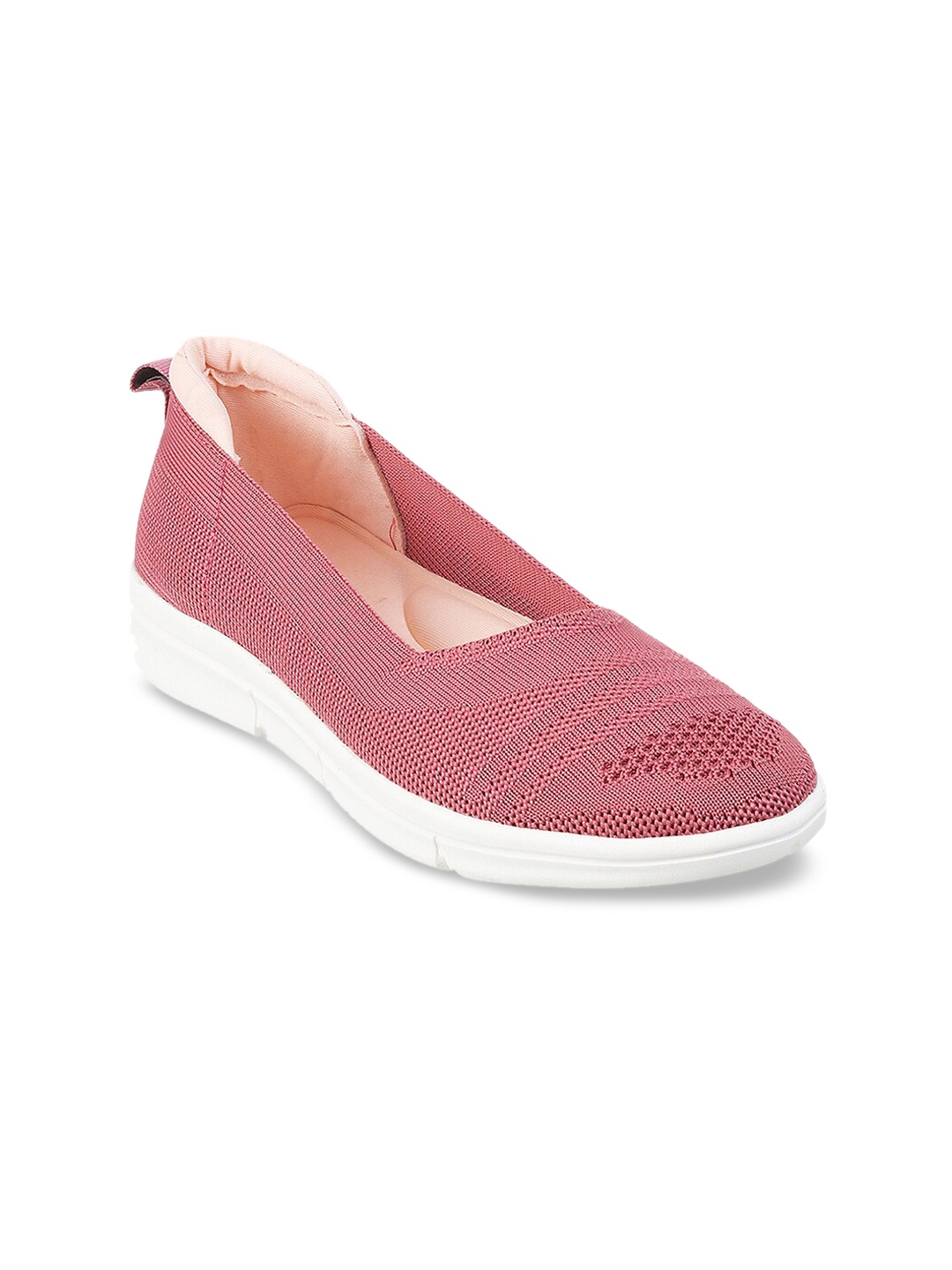 

Mochi Women Peach Ballerinas Slip On Flats