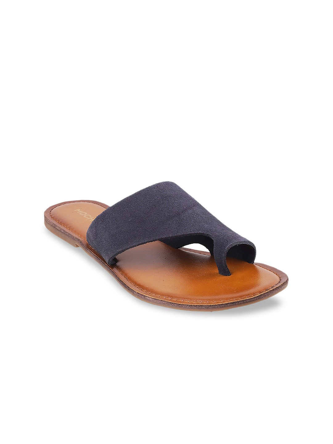 

Mochi Women Blue One Toe Flats