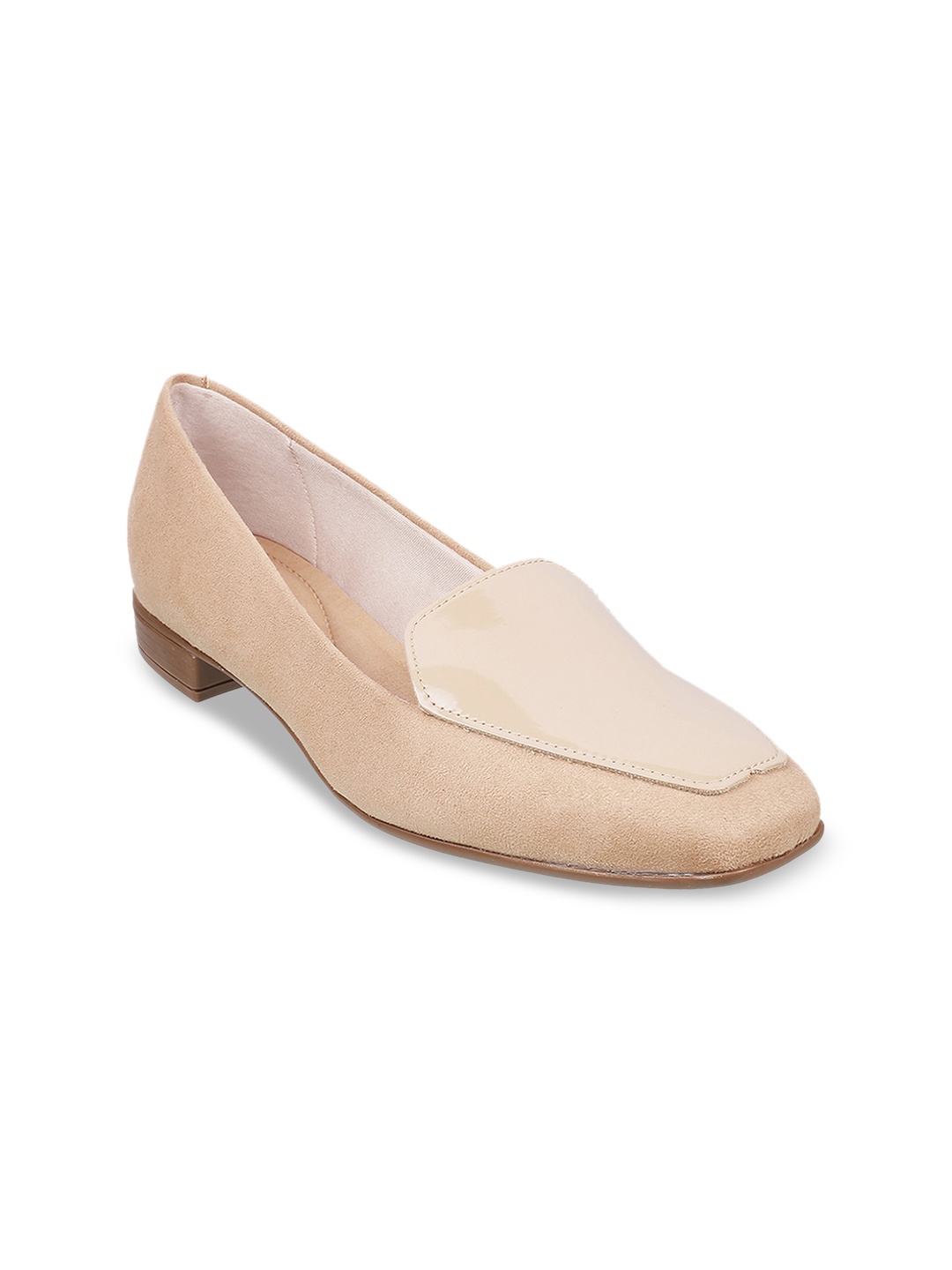

Mochi Women Beige Solid Loafers