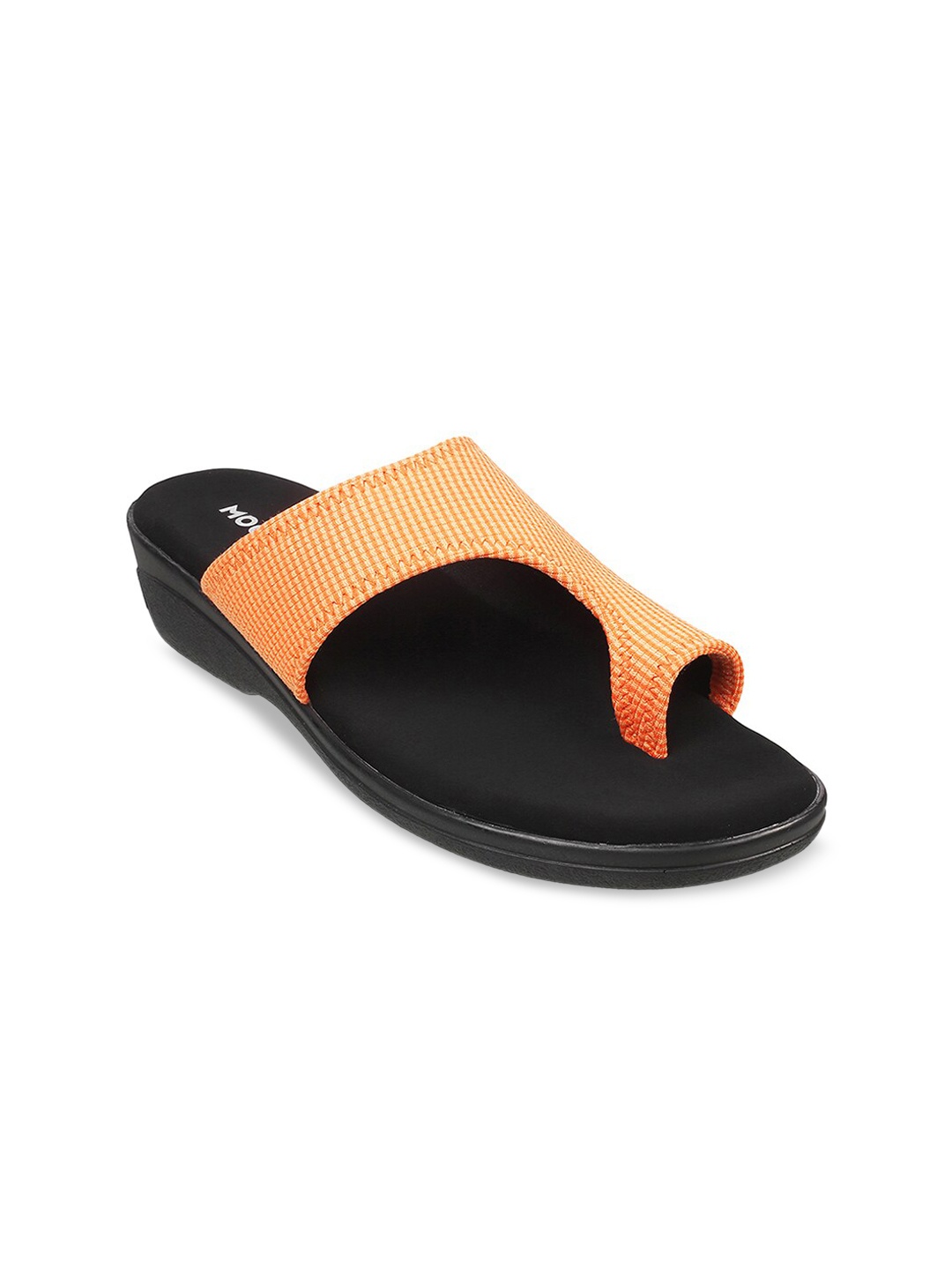 

Mochi Women Orange One Toe Flats