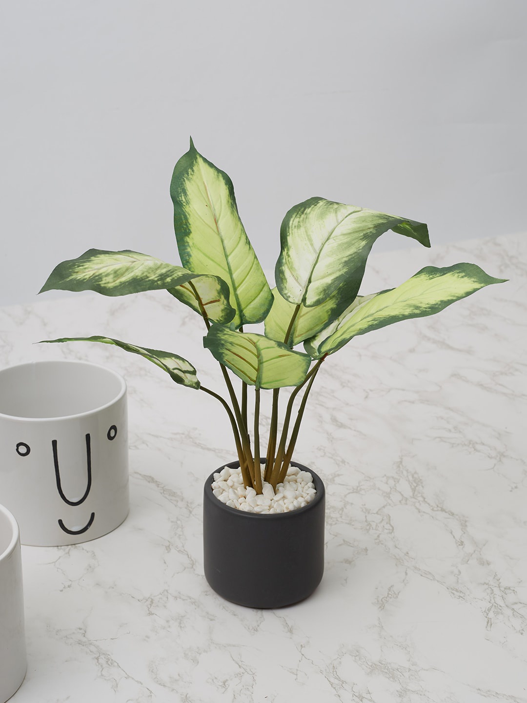 

HomeTown Green Dieffenbachia Artificial Plants With Pot