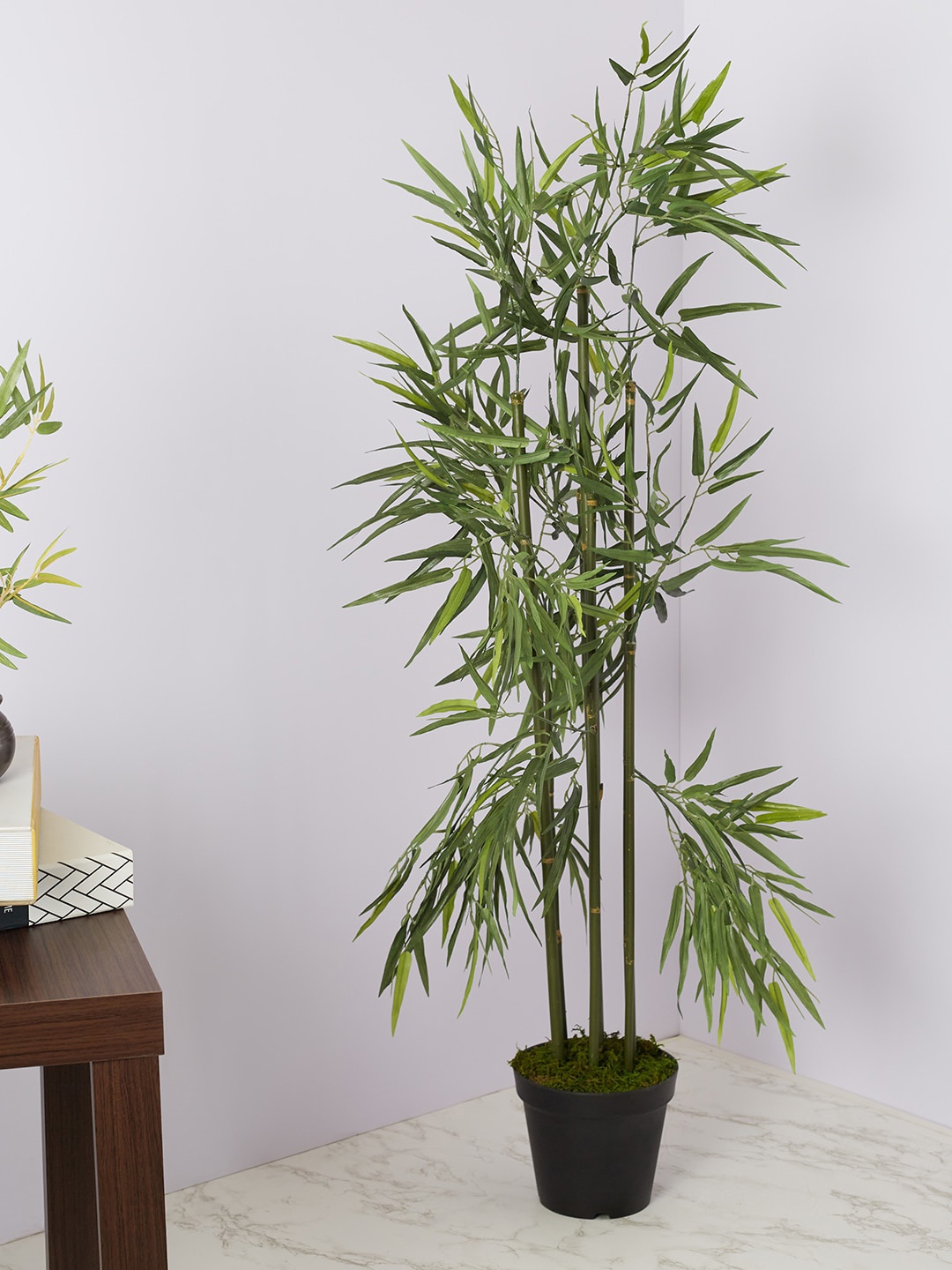 

HomeTown Black & Green Bamboo Artificial Flowers and Plants