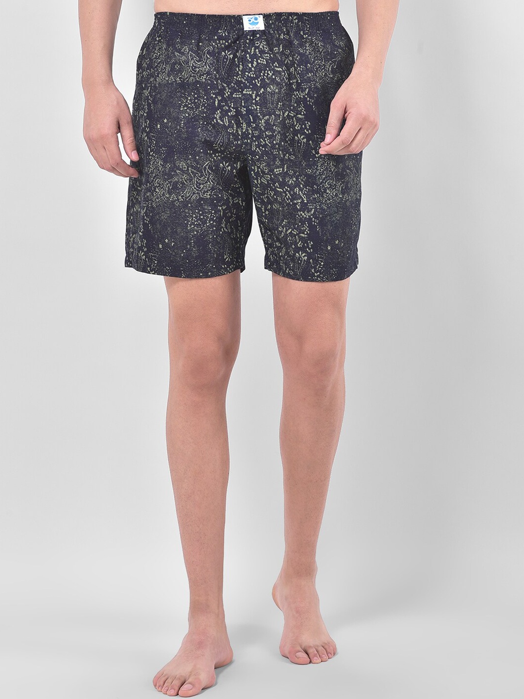 

SI2 SLIP IN 2 Men Green & Black Printed Pure Cotton Boxers