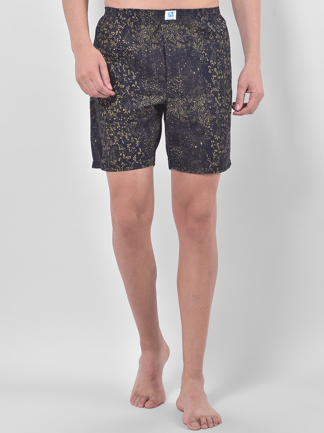 

SI2 SLIP IN 2 Men Yellow & Black Printed Pure Cotton Boxers BOXER102-508-120