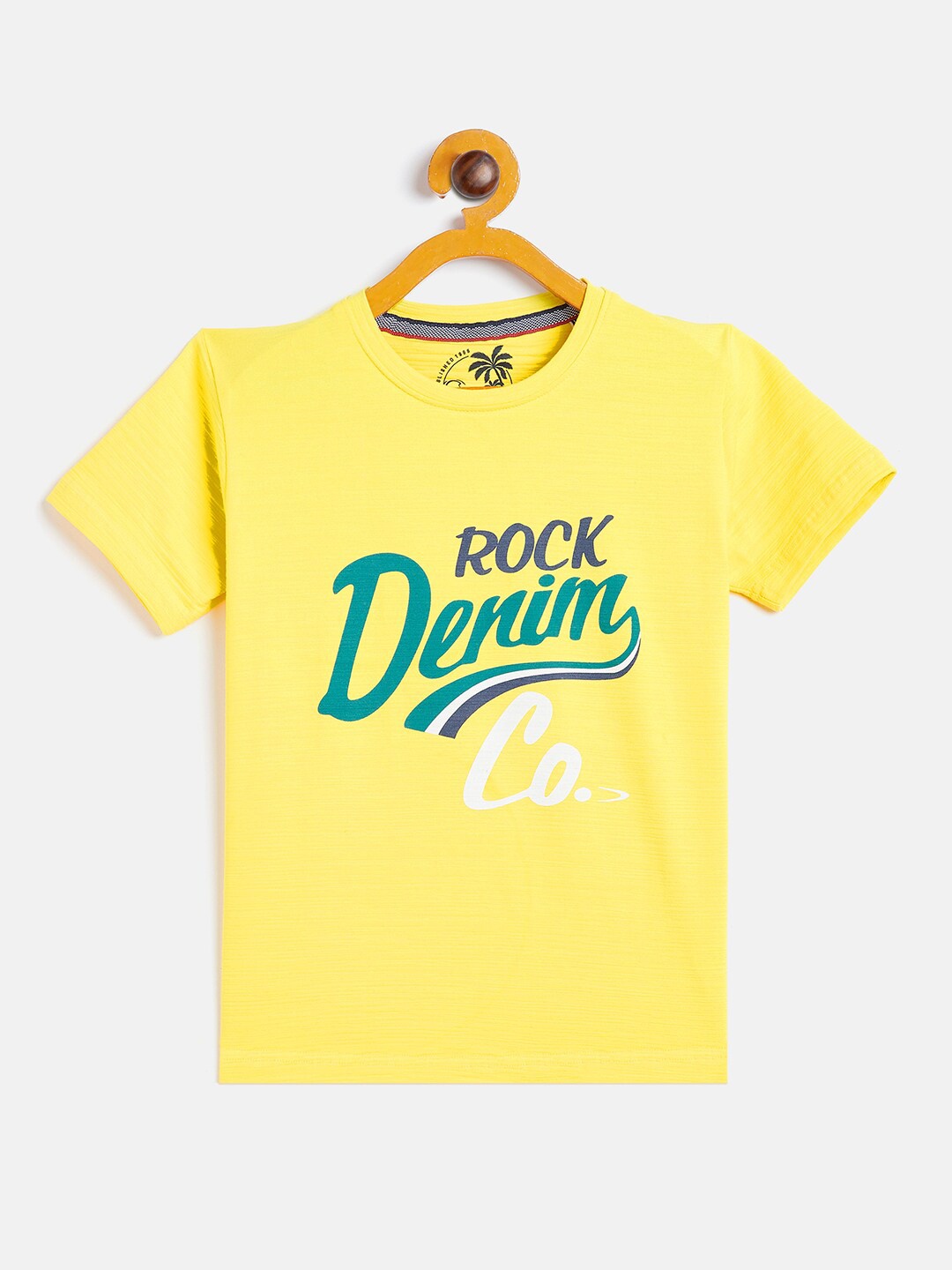 

Duke Boys Yellow Typography Printed T-shirt