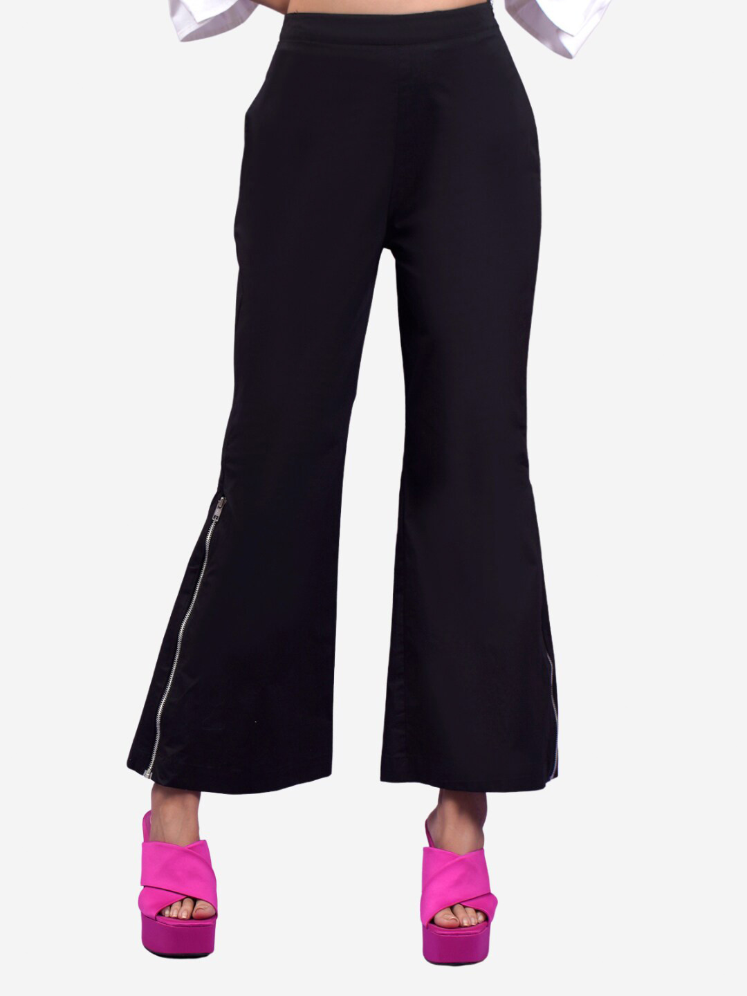 

Alaya By Stage3 Women Black Flared Palazzos
