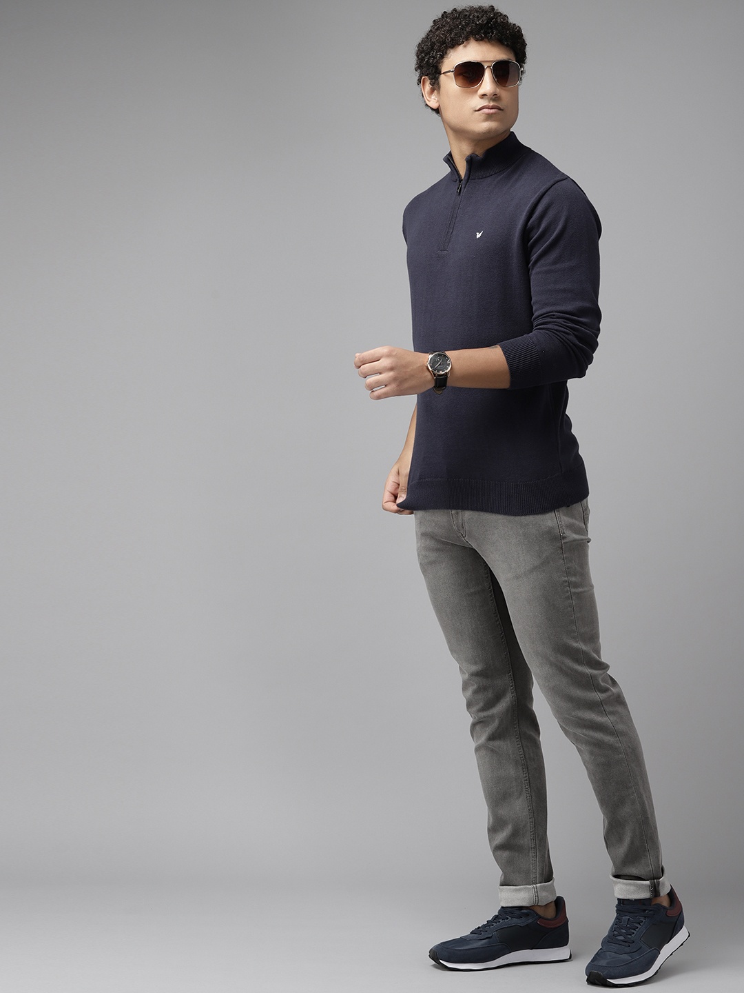 

Blackberrys Men Grey Slim Fit Stretchable Jeans