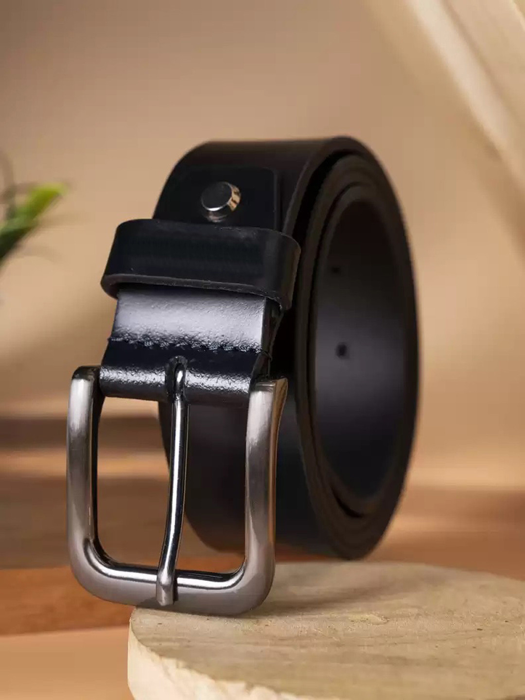 

KAEZRI Men Blue Leather Belt