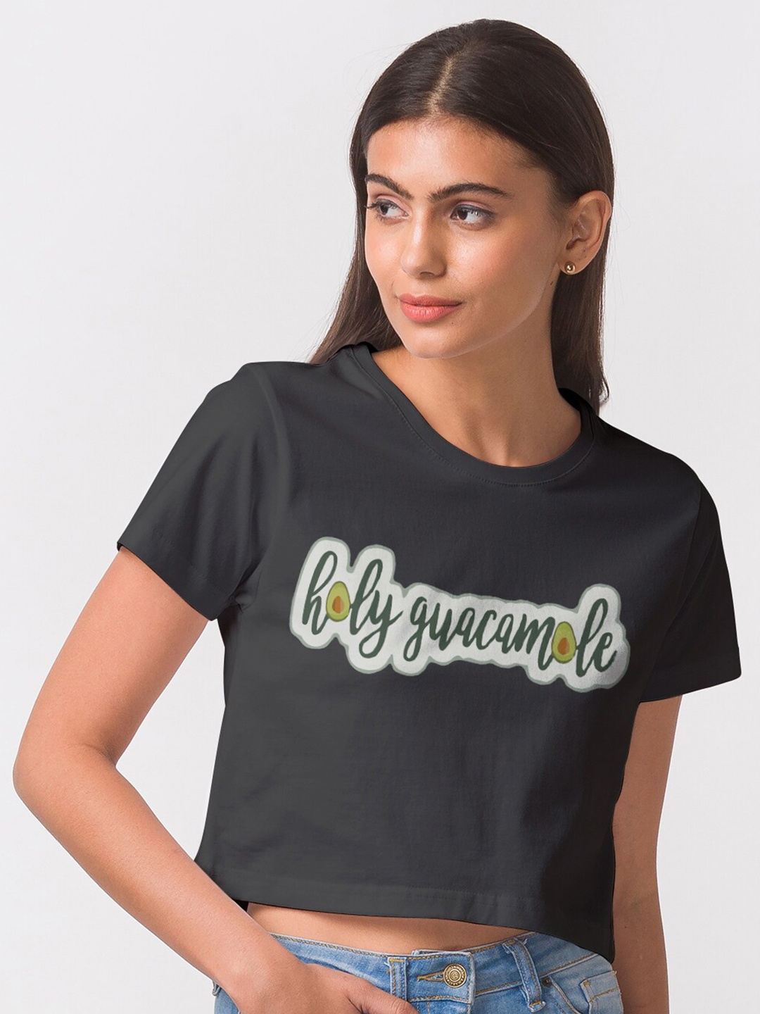 

FashionRack Women Black Typography Printed Boxy T-shirt