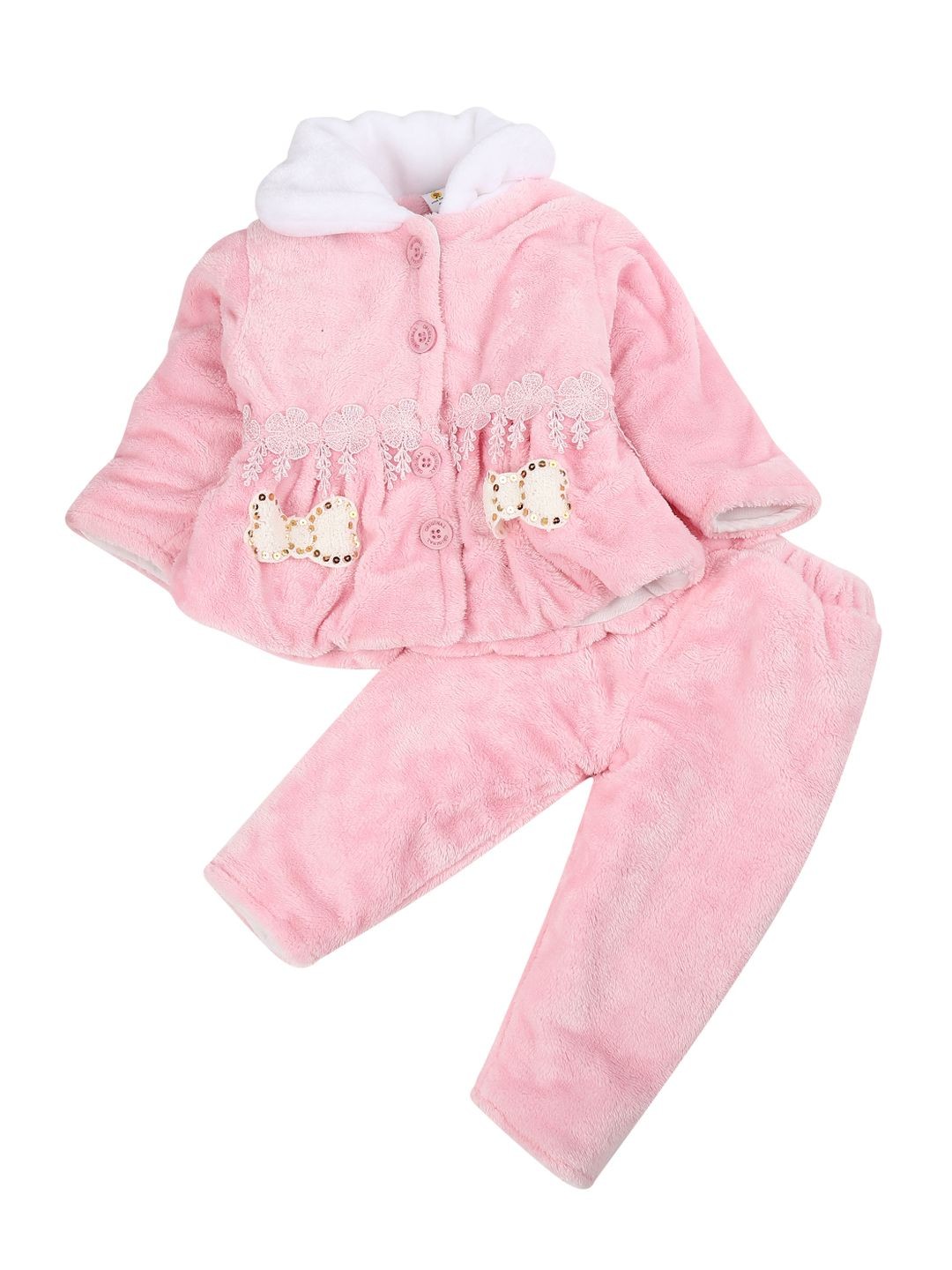 

V-Mart Unisex Kids Pink Clothing Set