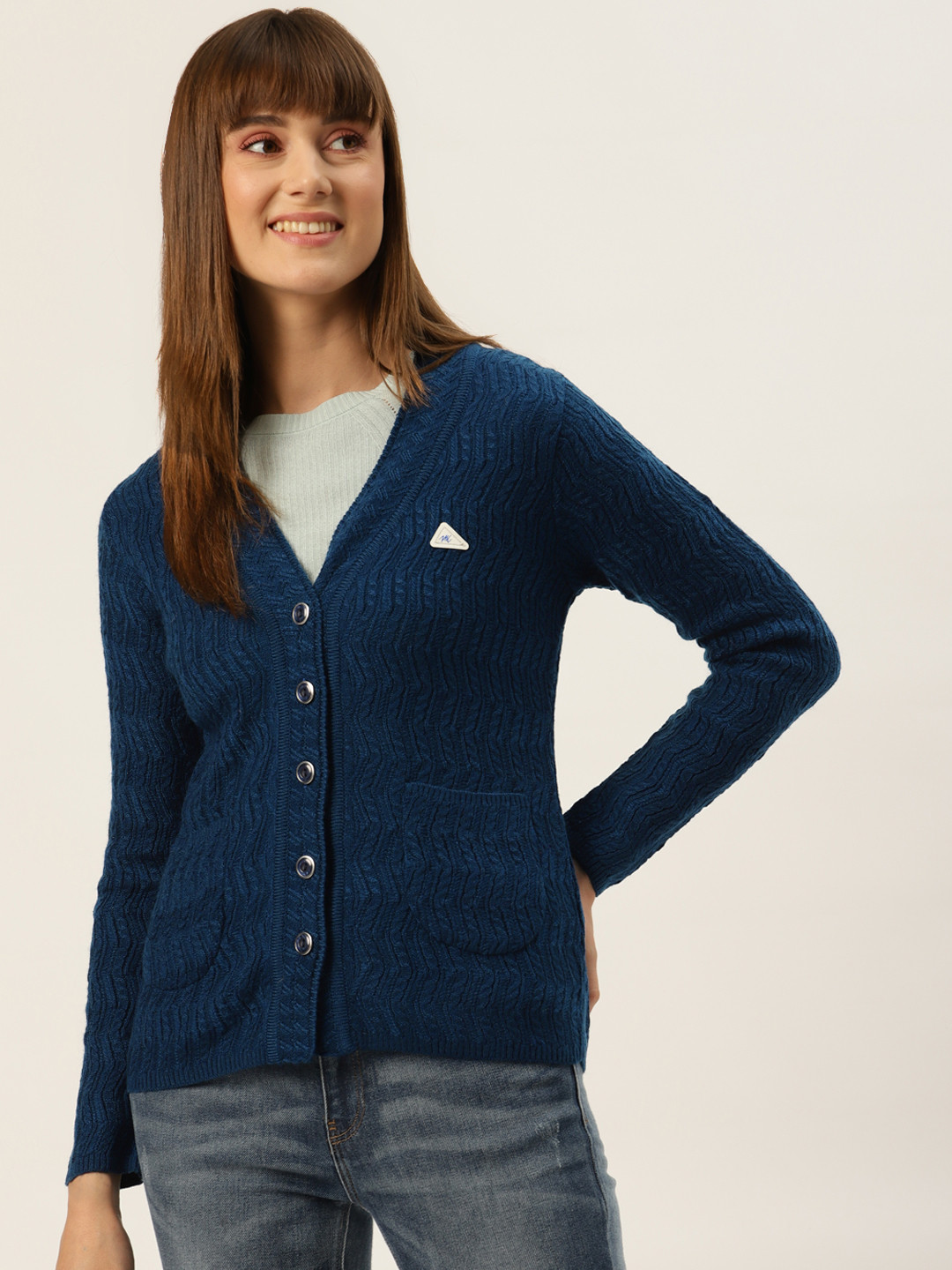 

Monte Carlo Women Navy Blue Cardigan