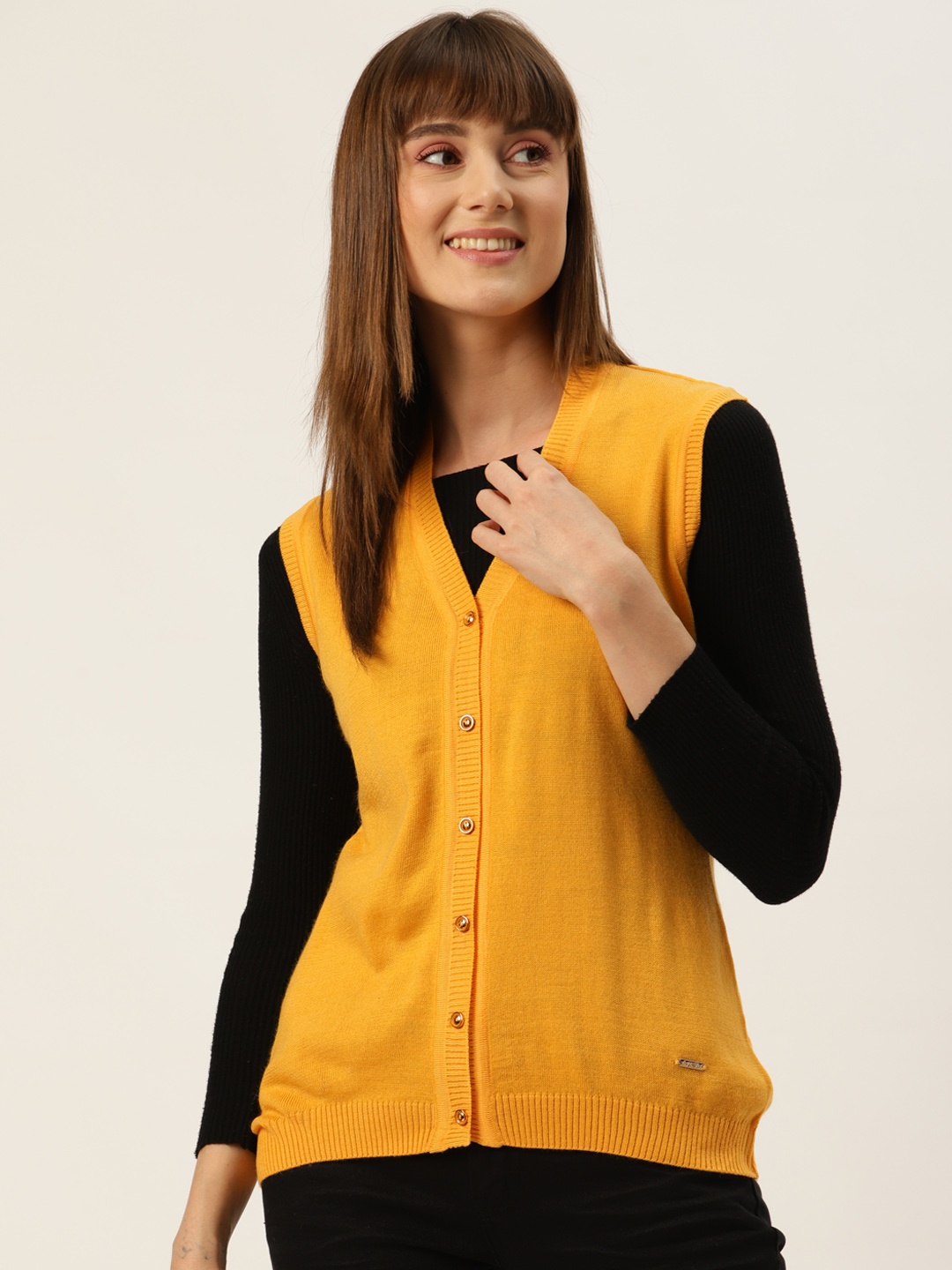 

Monte Carlo Women Yellow Cardigan
