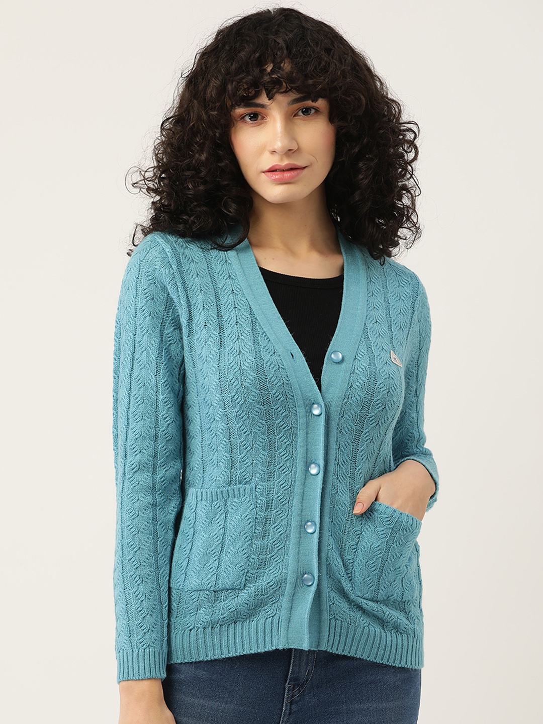 

Monte Carlo Women Blue Cardigan
