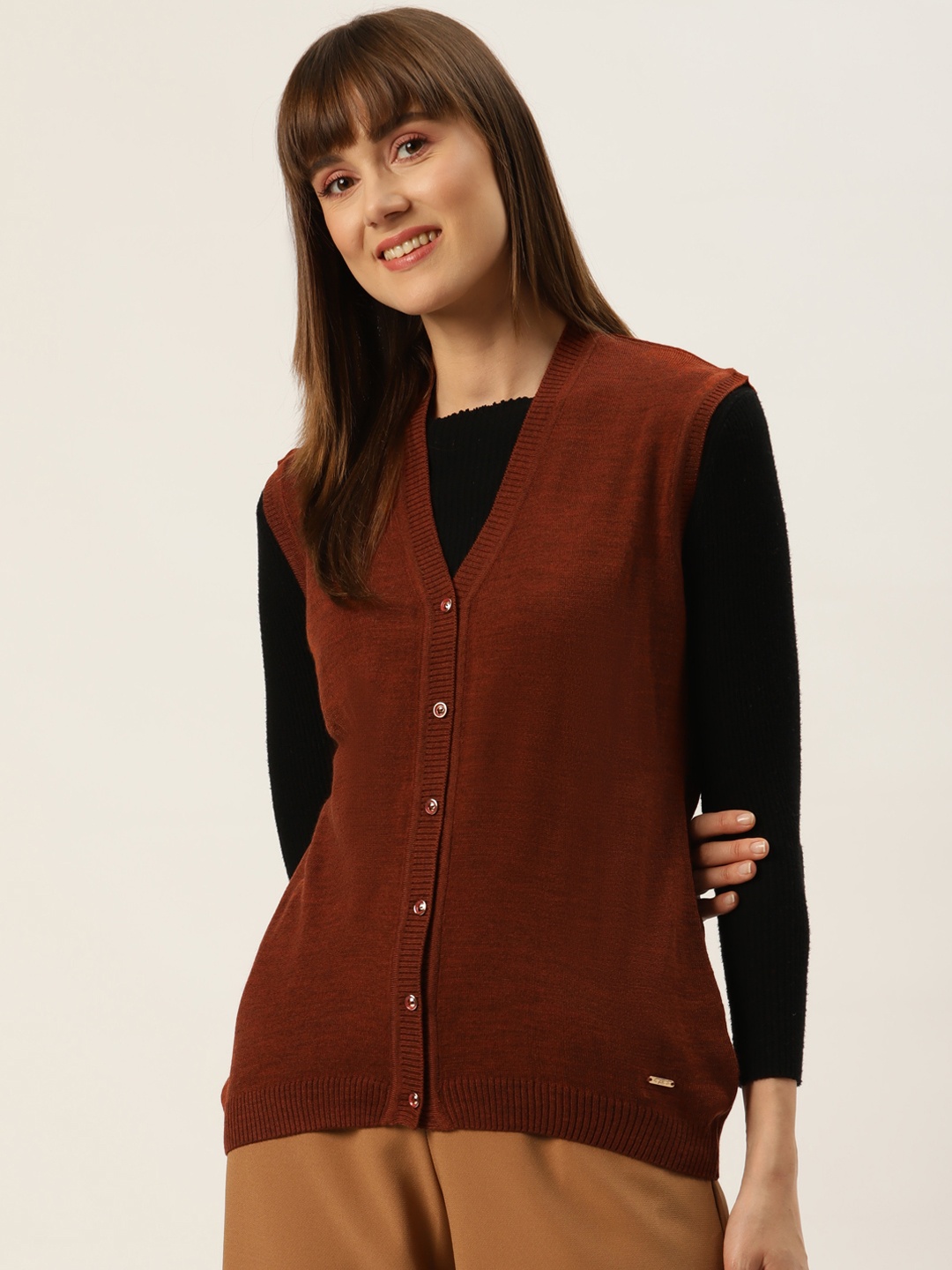 

Monte Carlo Women Brown Cardigan