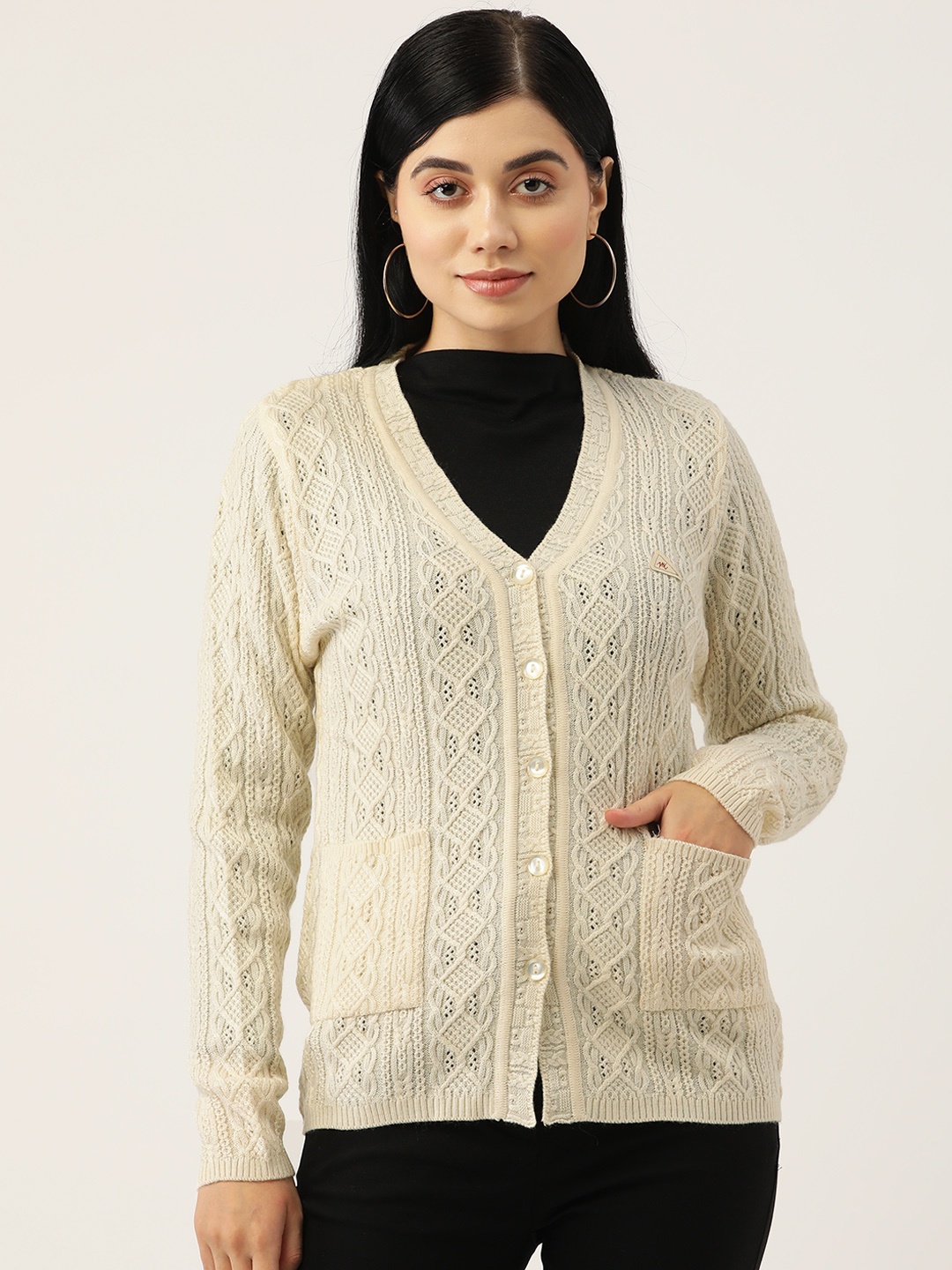 

Monte Carlo Women Off White Cardigan