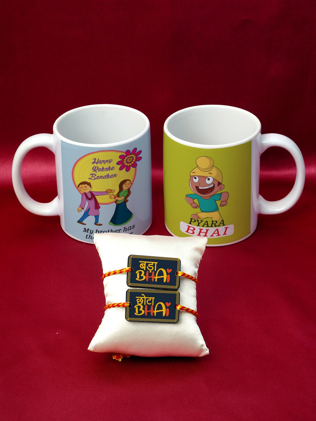 

Crazy Corner Set of 2 Multicolored Thread Rakhi & Mug Combo, Multi